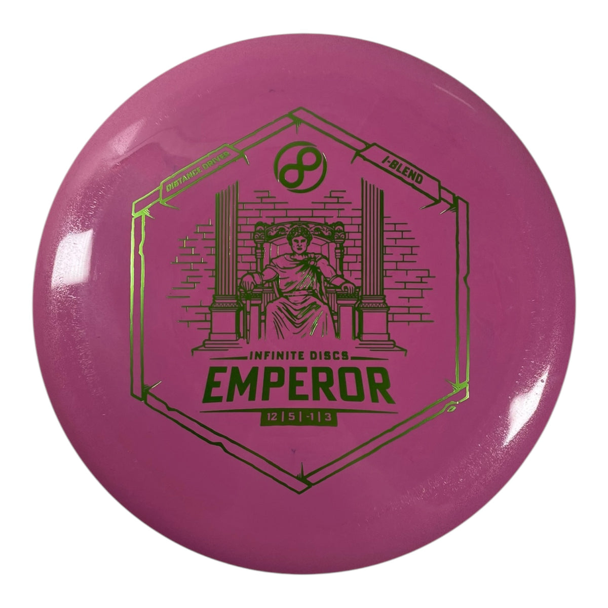 Infinite Discs Emperor | I-blend | Pink/Green 168g Disc Golf
