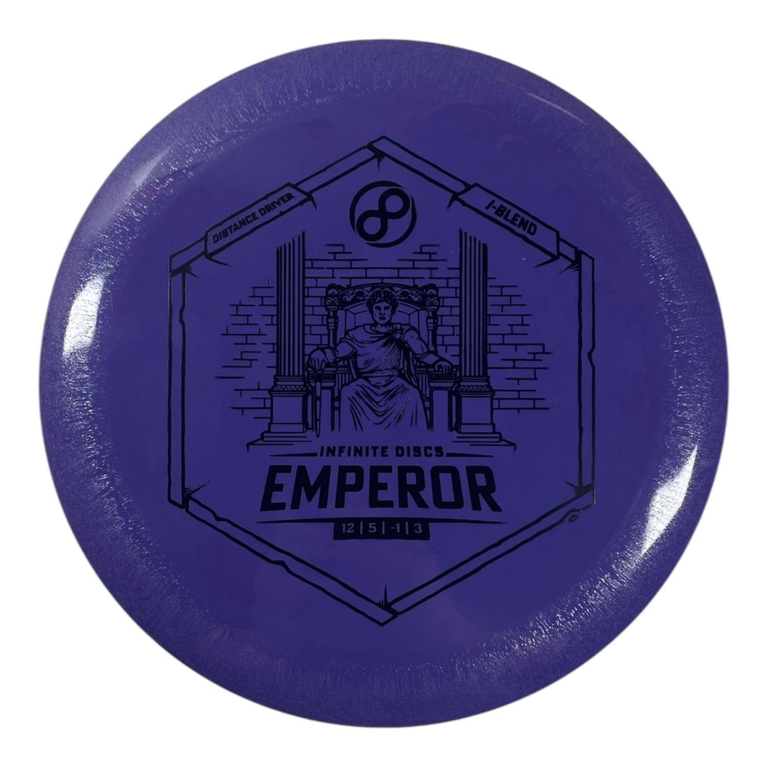 Infinite Discs Emperor | I-blend | Purple/Black 174g Disc Golf