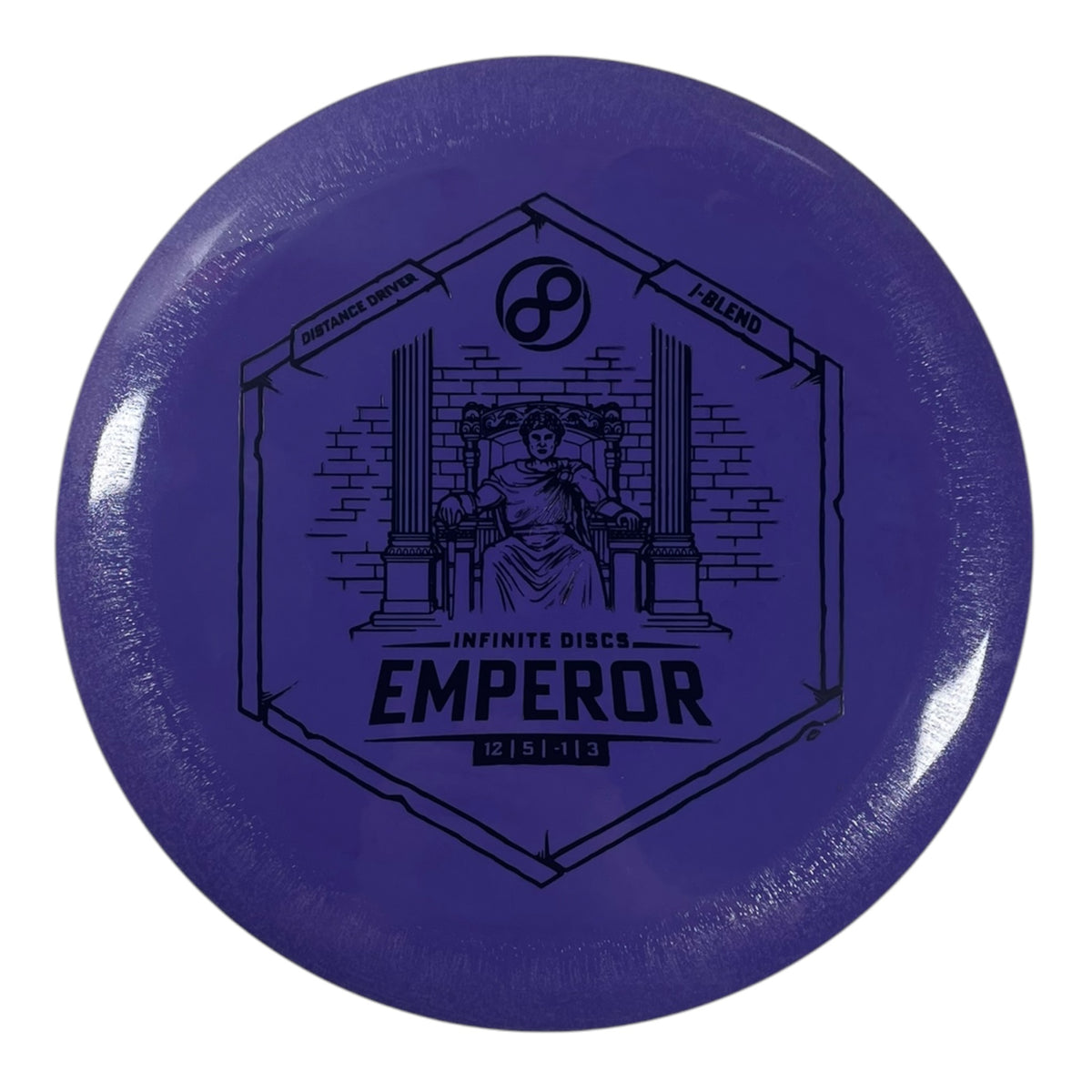Infinite Discs Emperor | I-blend | Purple/Black 174g Disc Golf
