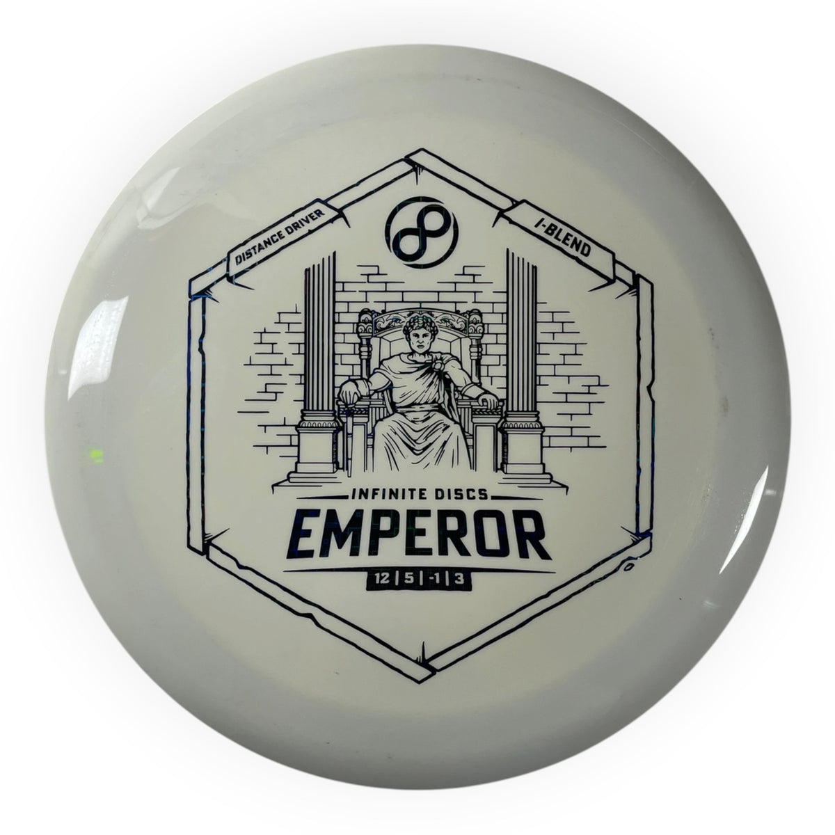 Infinite Discs Emperor | I-Blend | White/Holo 174g Disc Golf