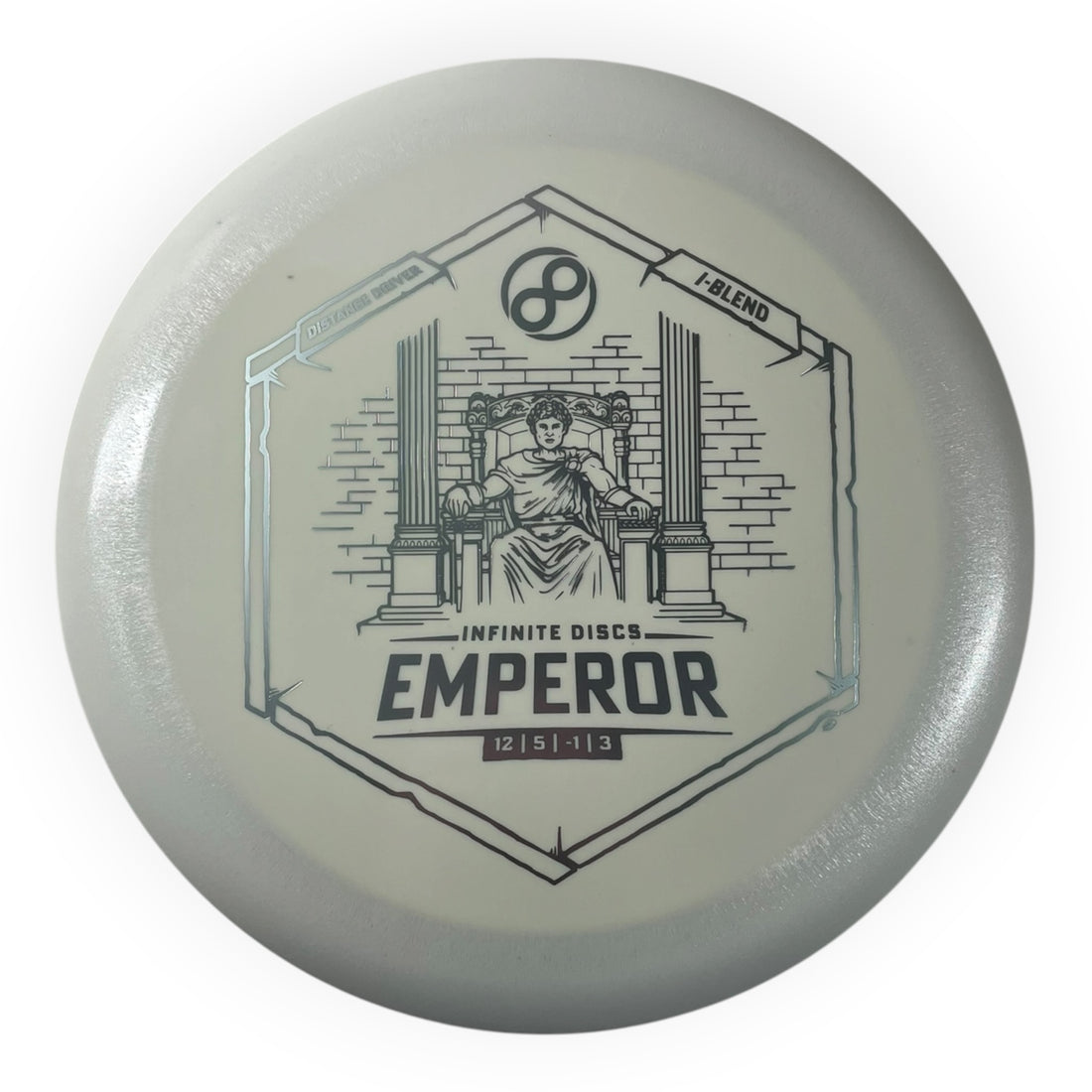 Infinite Discs Emperor | I-Blend | White/Silver 162g Disc Golf
