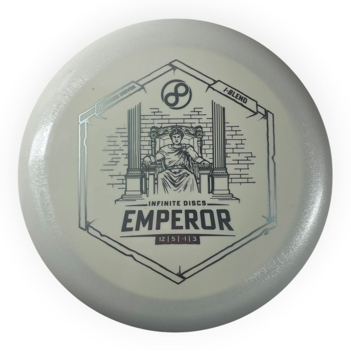 Infinite Discs Emperor | I-Blend | White/Silver 162g Disc Golf