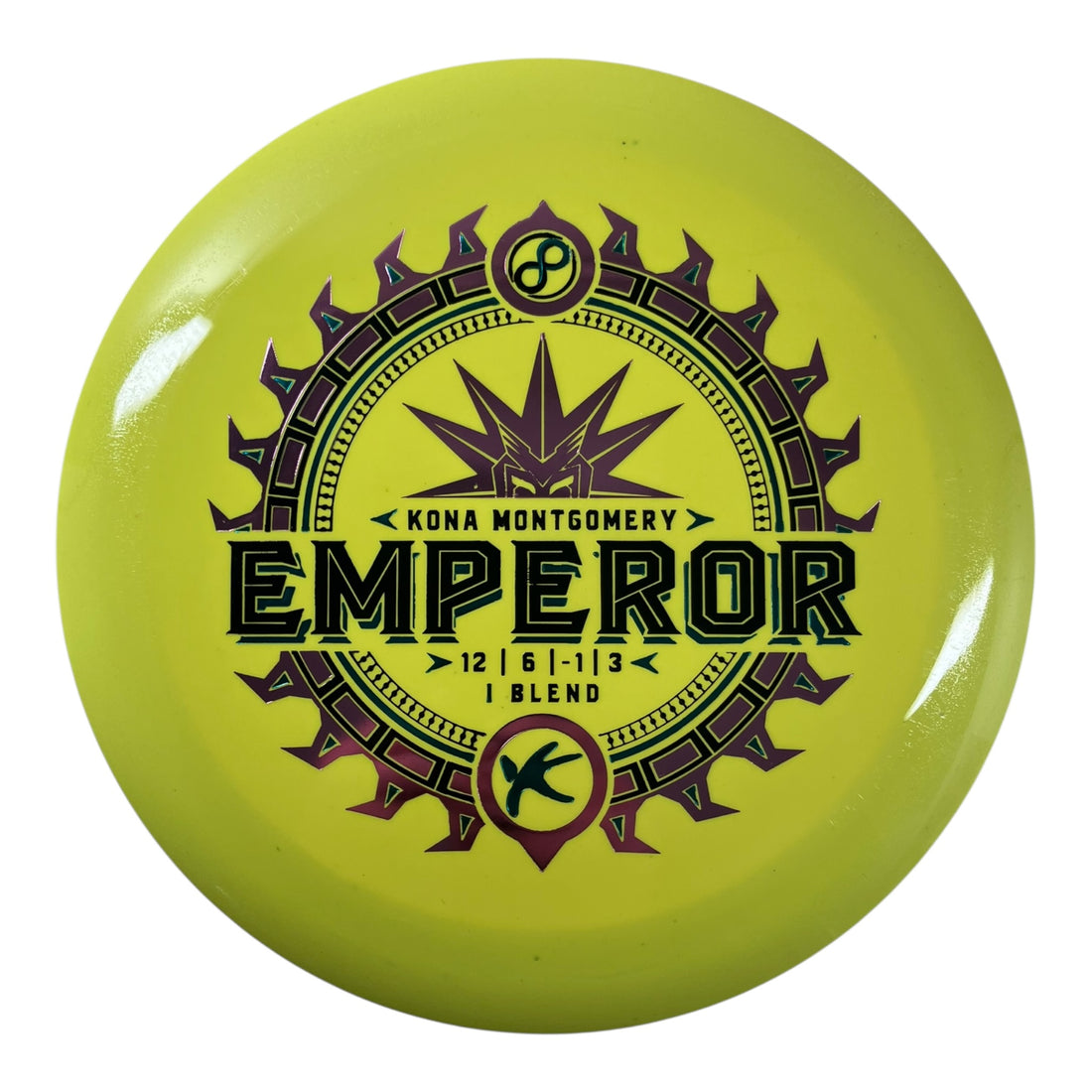 Infinite Discs Emperor | I-Blend | Yellow/Pink 172g (Kona Montgomery) Disc Golf