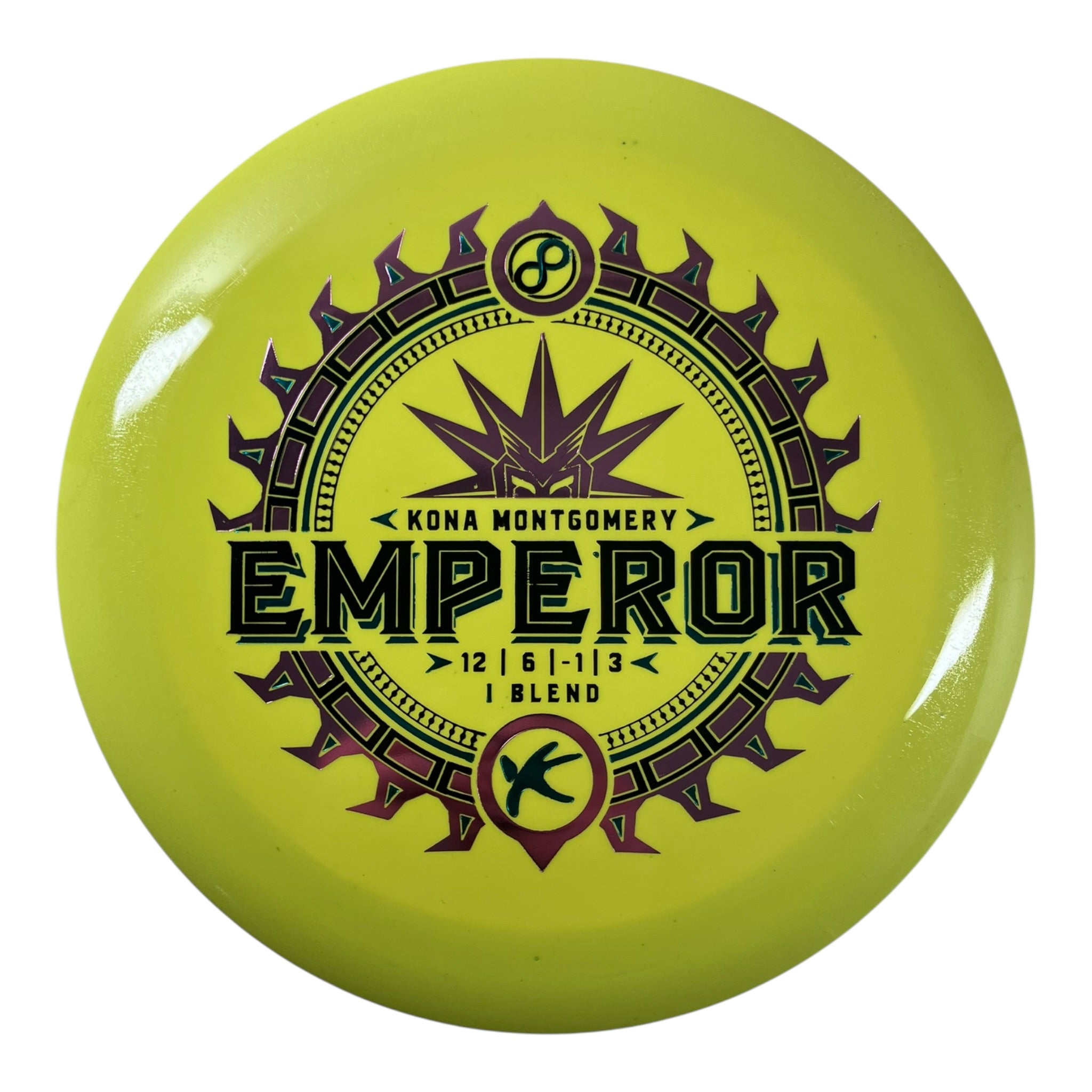 Infinite Discs Emperor | I-Blend | Yellow/Pink 172g (Kona Montgomery) Disc Golf