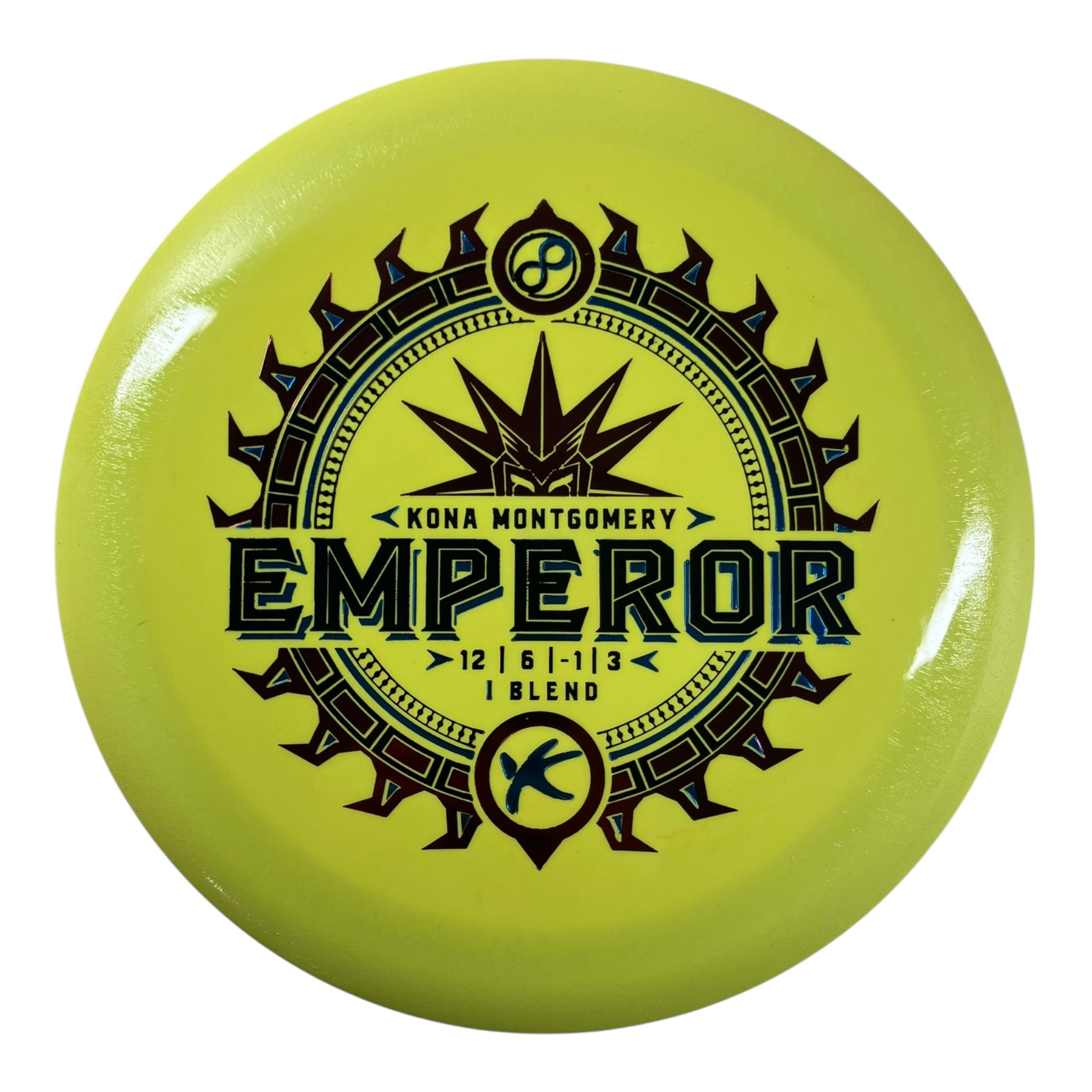 Infinite Discs Emperor | I-Blend | Yellow/Red 159g (Kona Montgomery) Disc Golf