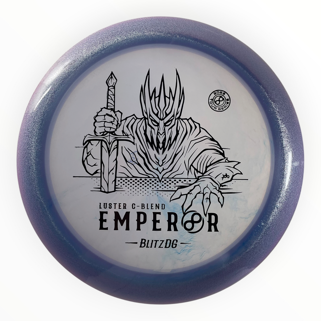 Infinite Discs Emperor | Luster C-Blend | Blue/Black 167g (BlitzDG) Disc Golf