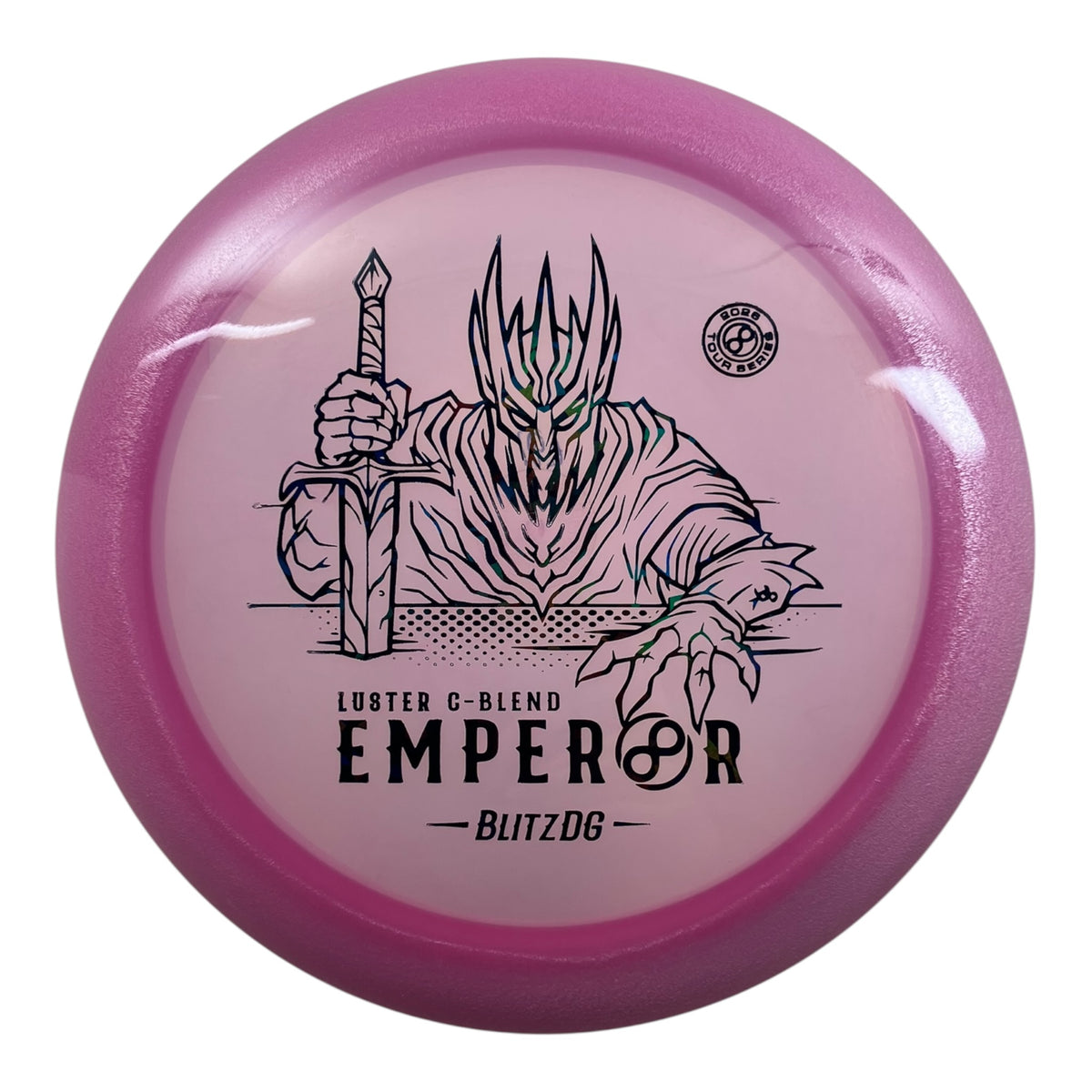 Infinite Discs Emperor | Luster C-Blend | Pink/Black Ice 167g (BlitzDG) Disc Golf