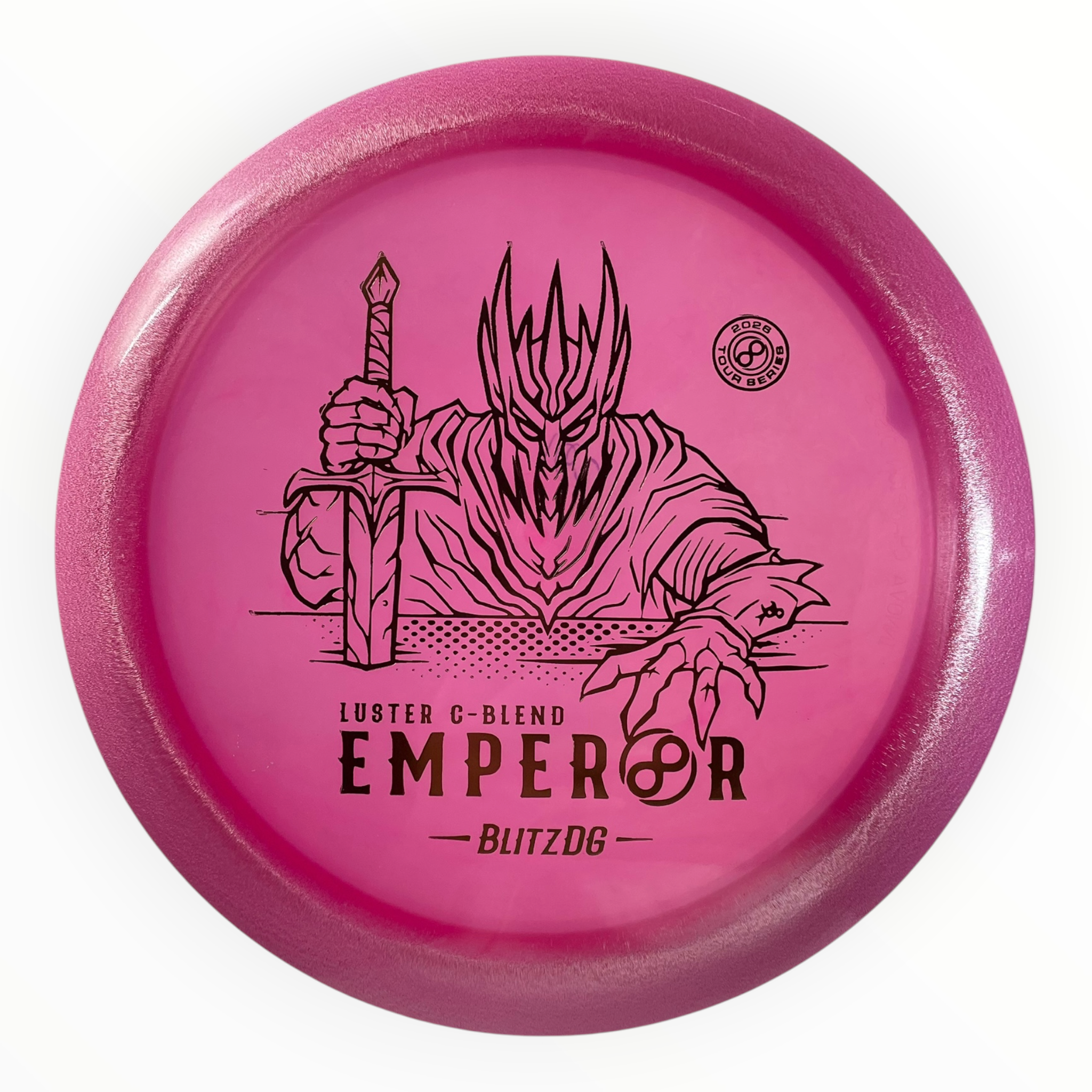 Infinite Discs Emperor | Luster C-Blend | Pink/Bronze 162g (BlitzDG) Disc Golf