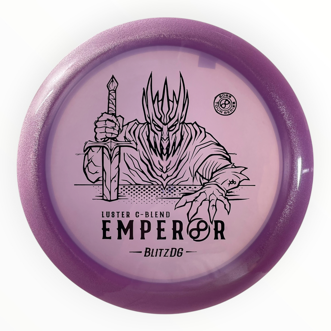 Infinite Discs Emperor | Luster C-Blend | Pink/Purple 167-169g (BlitzDG) Disc Golf