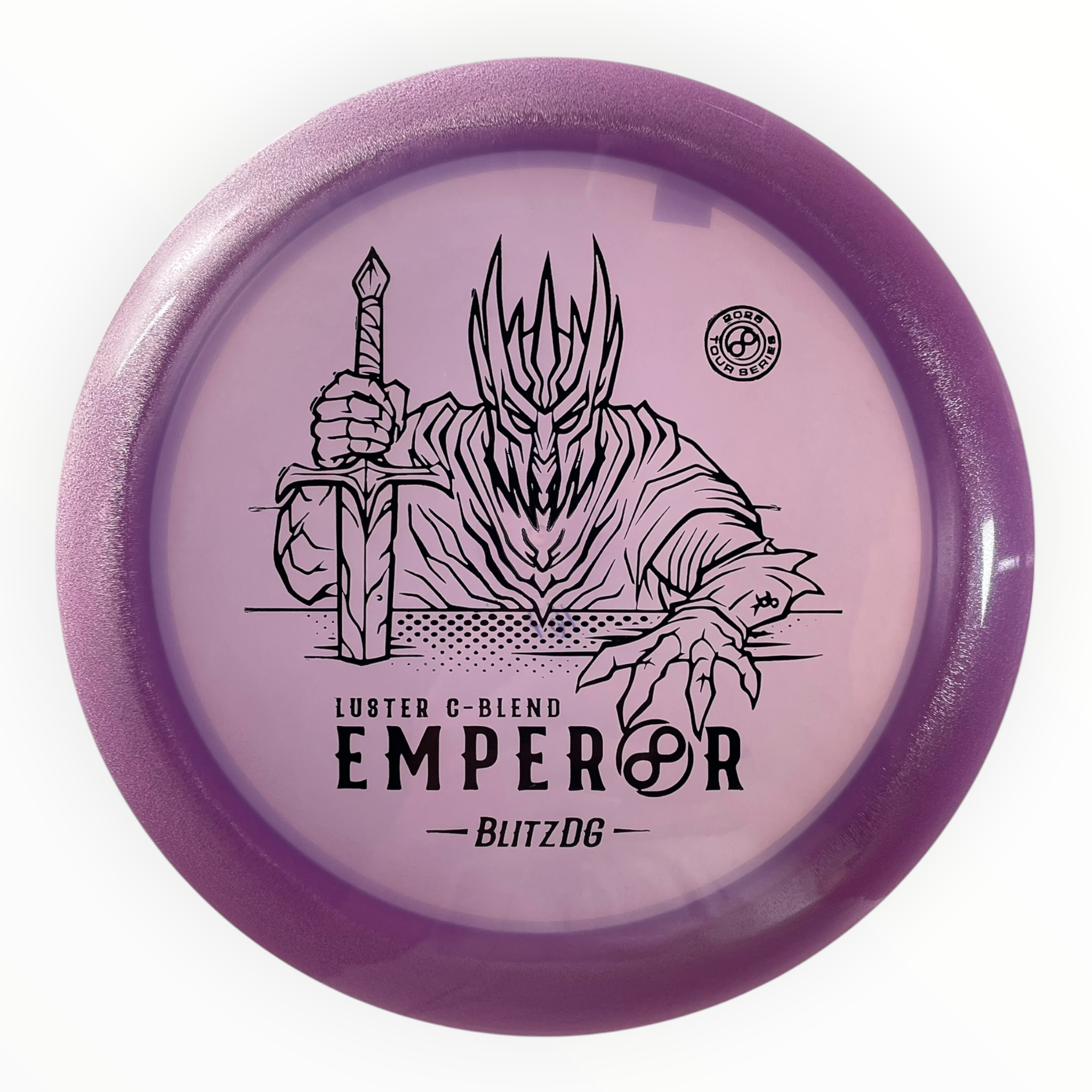 Infinite Discs Emperor | Luster C-Blend | Pink/Purple 167-169g (BlitzDG) Disc Golf