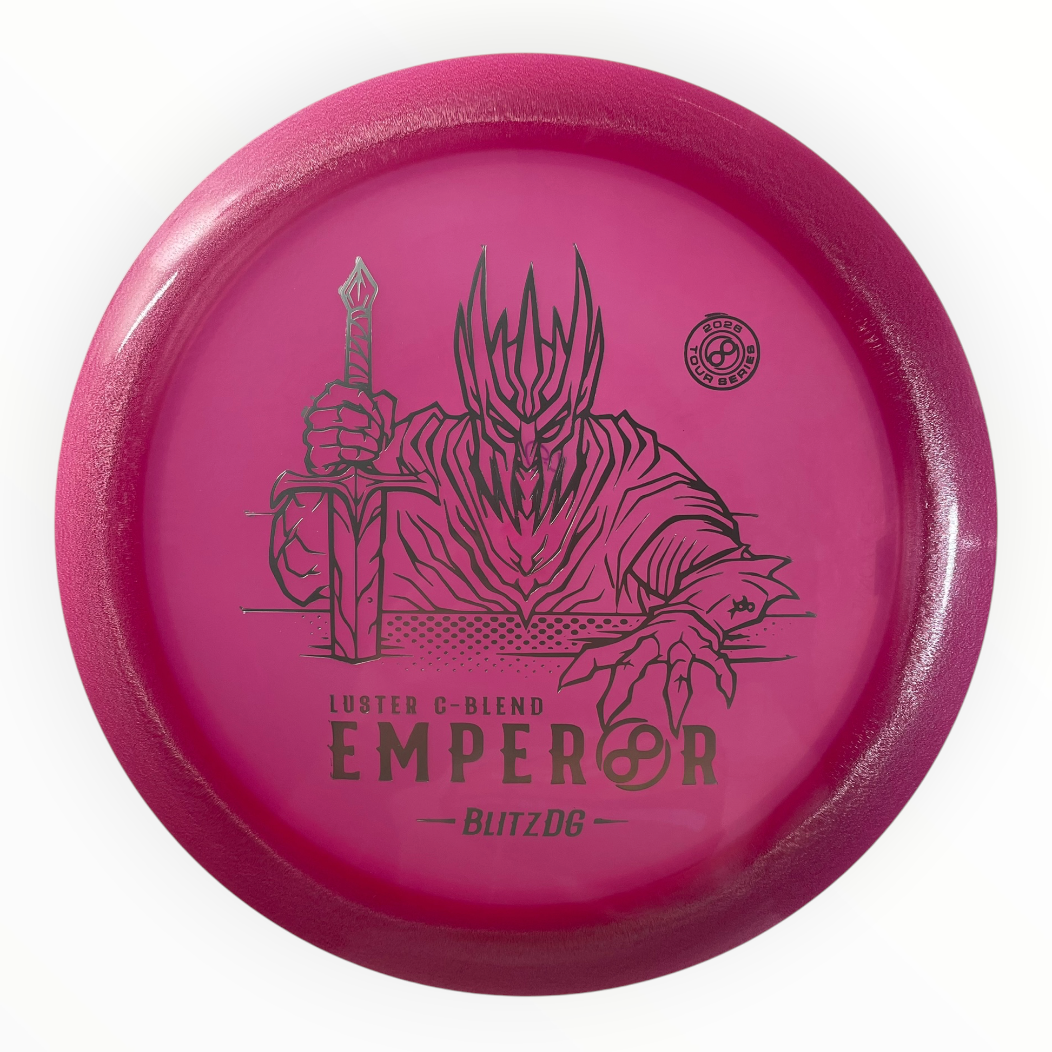 Infinite Discs Emperor | Luster C-Blend | Pink/Silver 162g (BlitzDG) Disc Golf