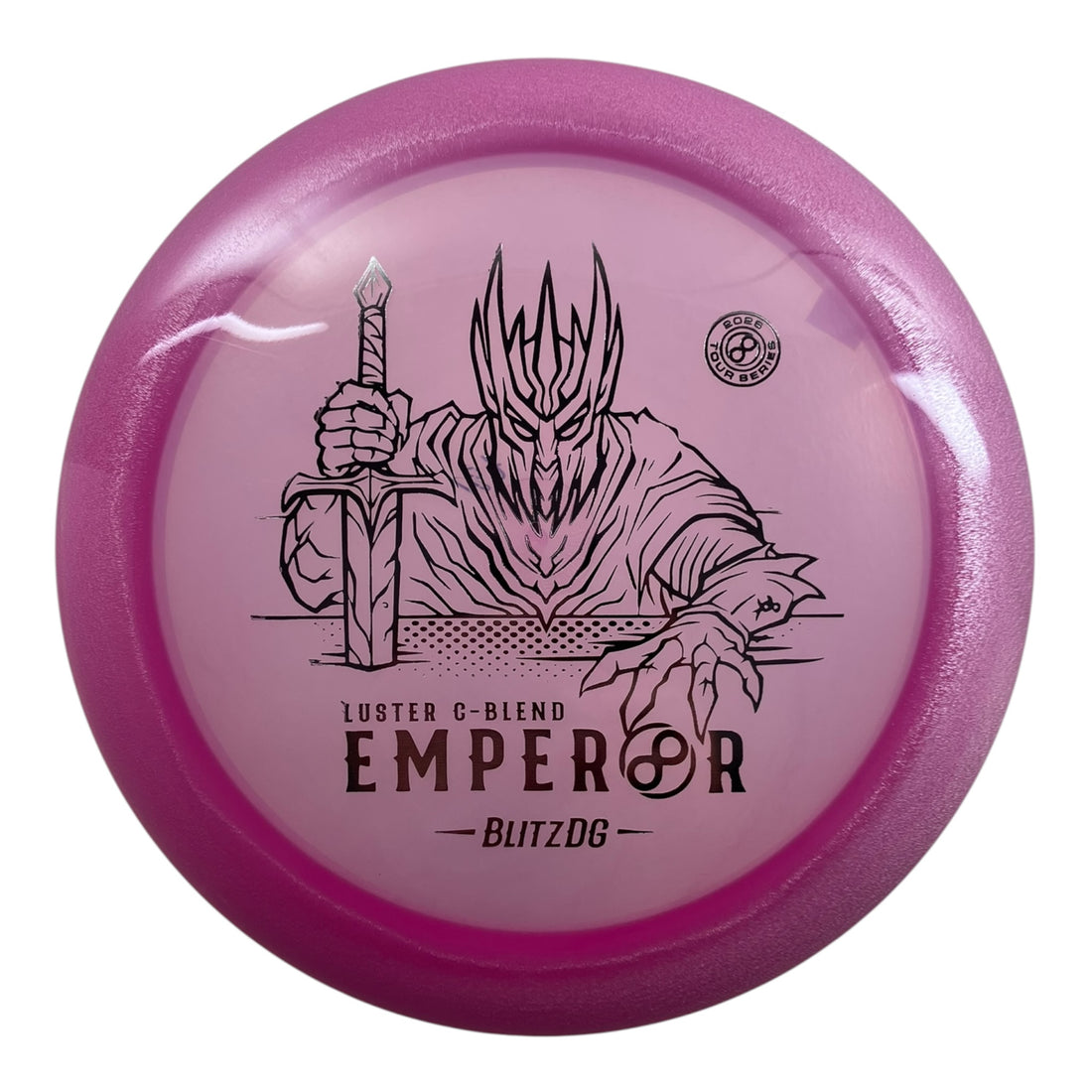 Infinite Discs Emperor | Luster C-Blend | Pink/Silver 167-168g (BlitzDG) Disc Golf