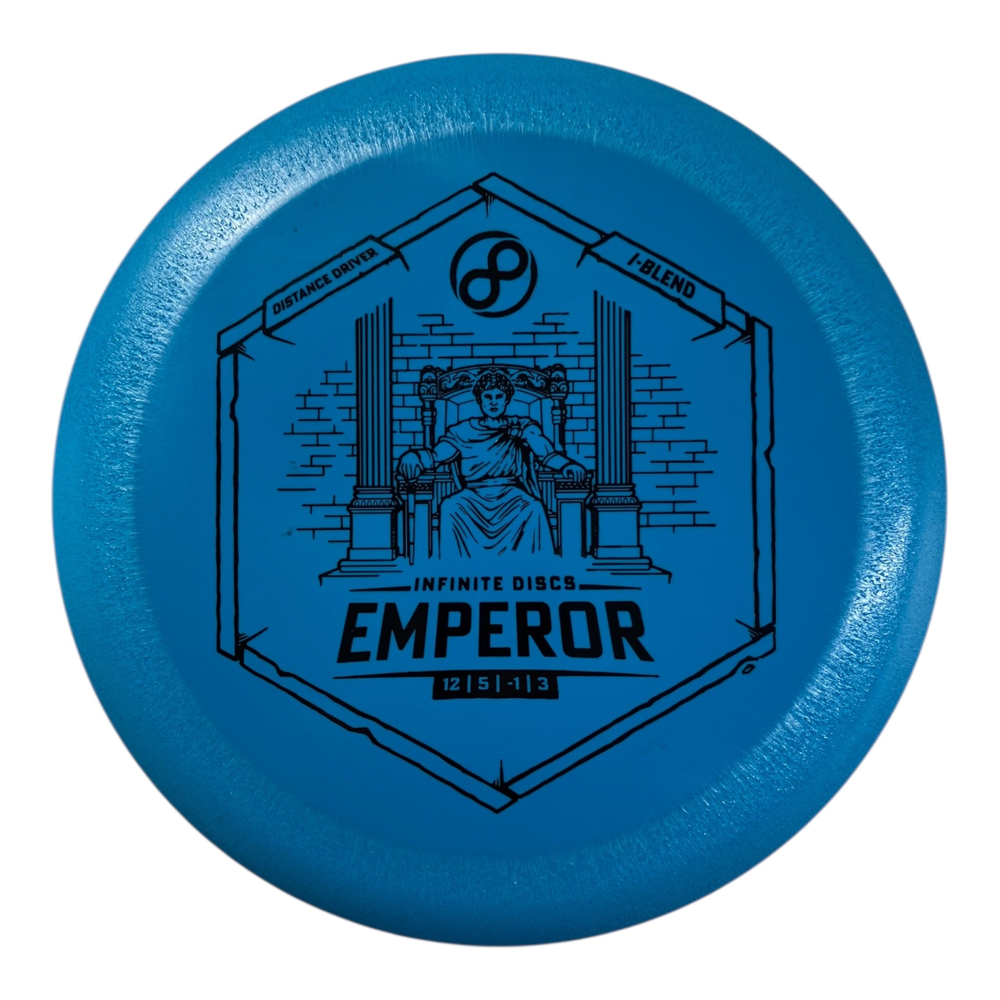 Infinite Discs Emperor | S-blend | Blue/Black 155-170g Disc Golf