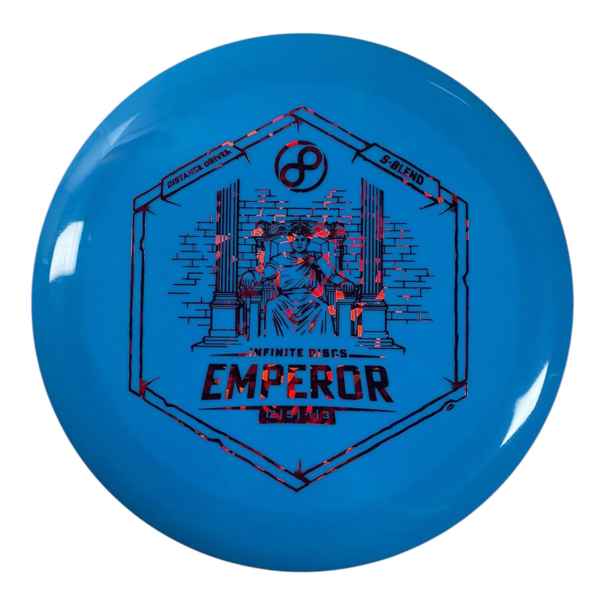Infinite Discs Emperor | S-blend | Blue/Red Holo 172g Disc Golf