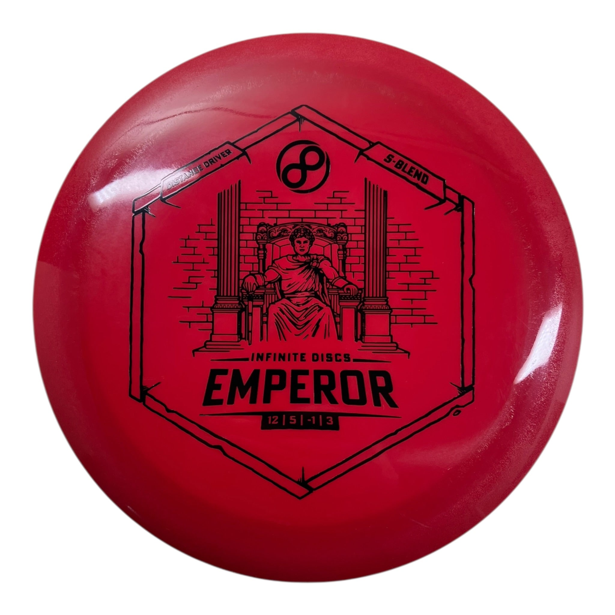 Infinite Discs Emperor | S-blend | Red/Black 170g Disc Golf