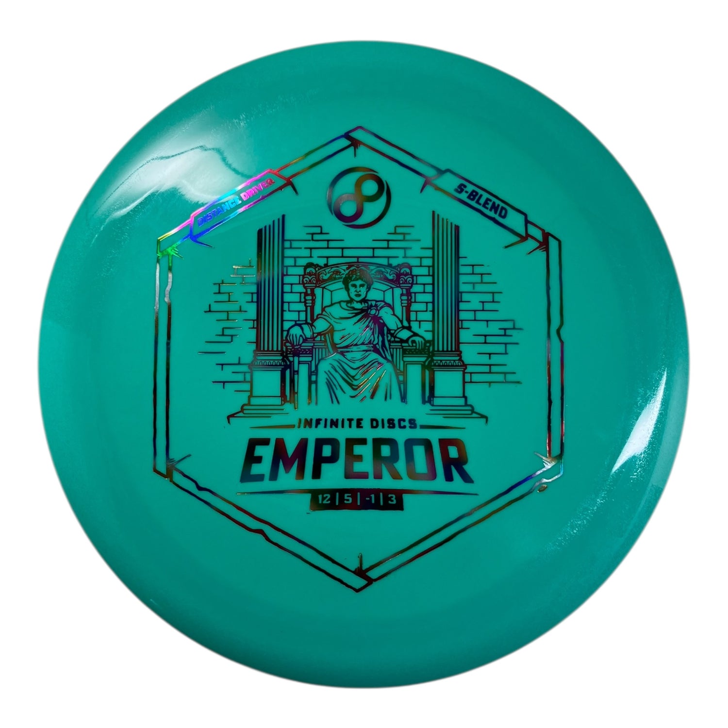 Infinite Discs Emperor | S-blend | Teal/Jellybean 168g Disc Golf