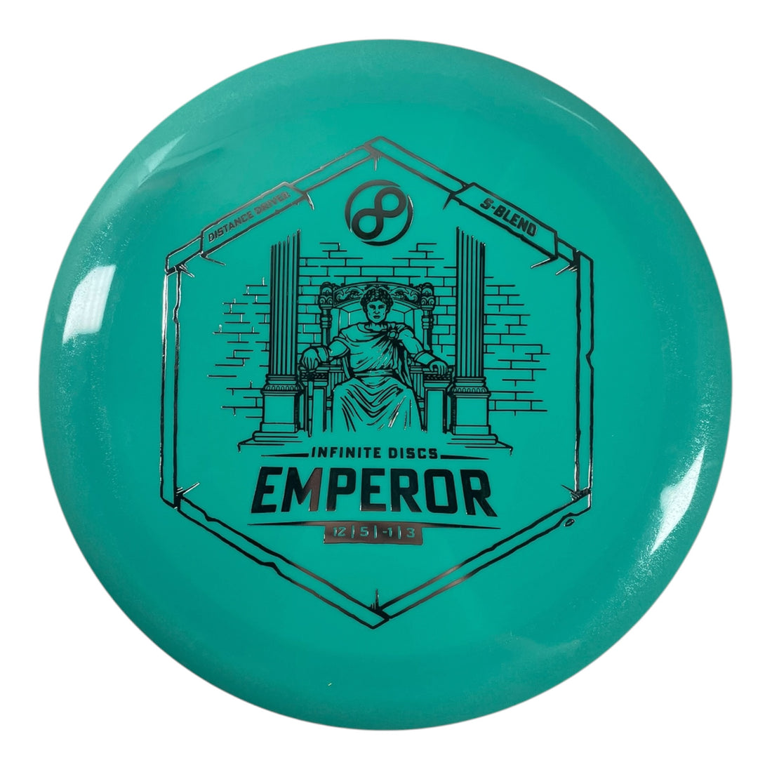 Infinite Discs Emperor | S-blend | Teal/Silver 168g Disc Golf