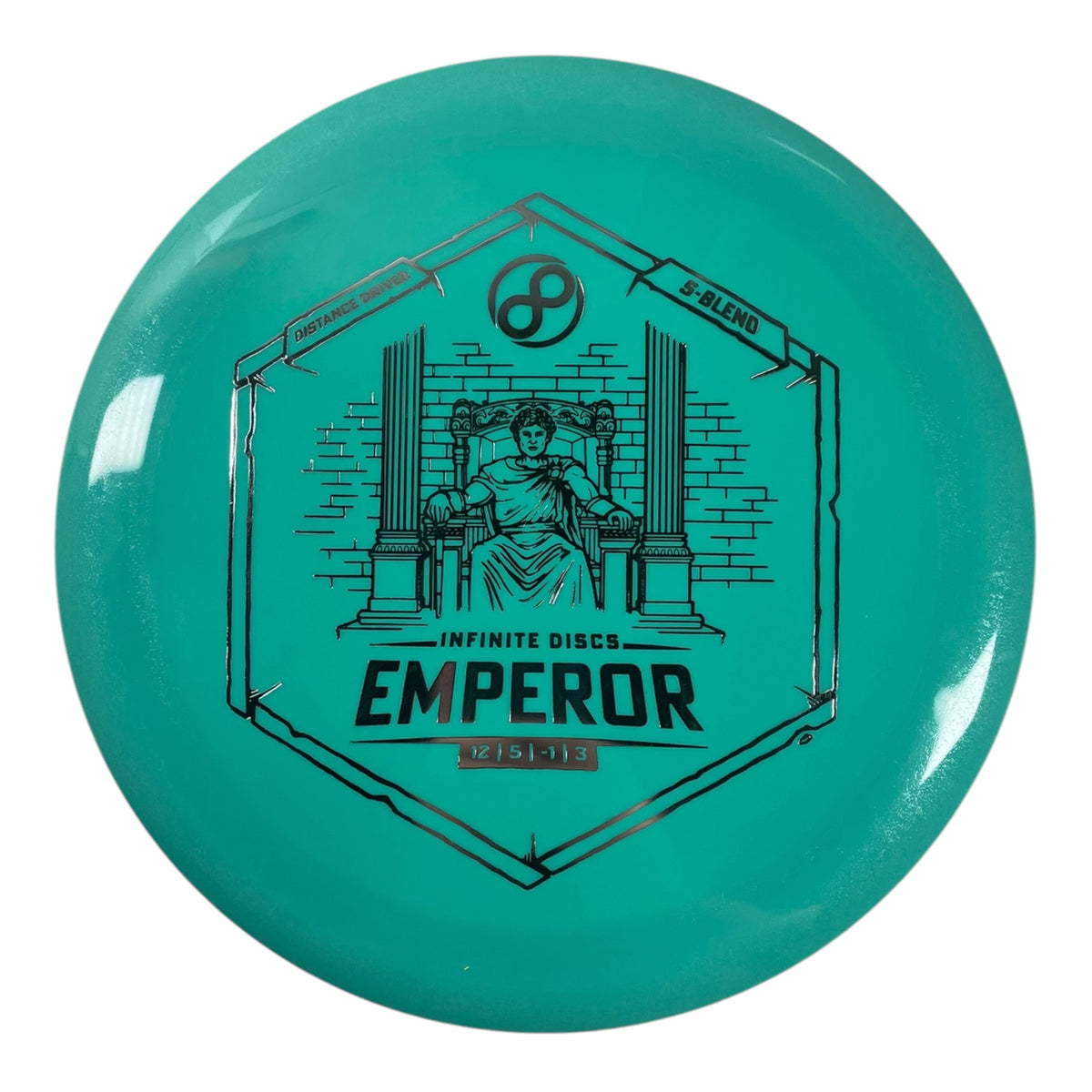 Infinite Discs Emperor | S-blend | Teal/Silver 168g Disc Golf