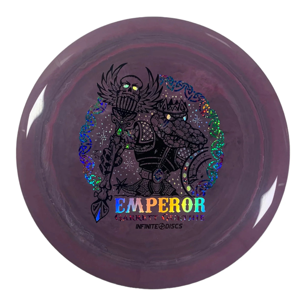 Infinite Discs Emperor | Swirly S - Blend | Purple/Rainbow 173g (Garrett Gurthie) Disc Golf