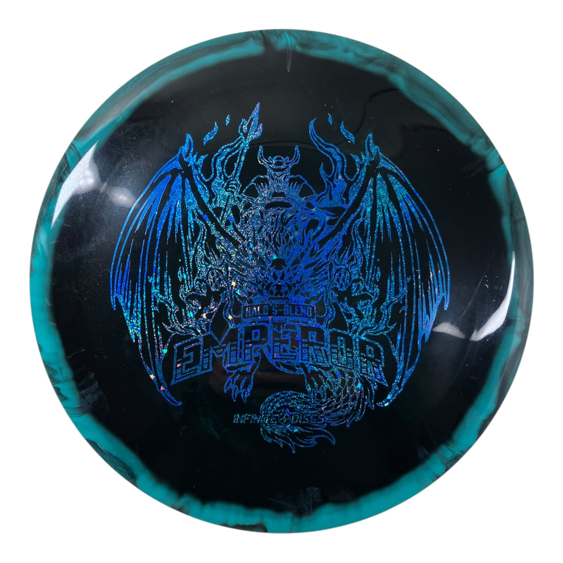 Infinite Discs Emperor - Used Good | Halo S-Blend | Black/Blue 170g Disc Golf