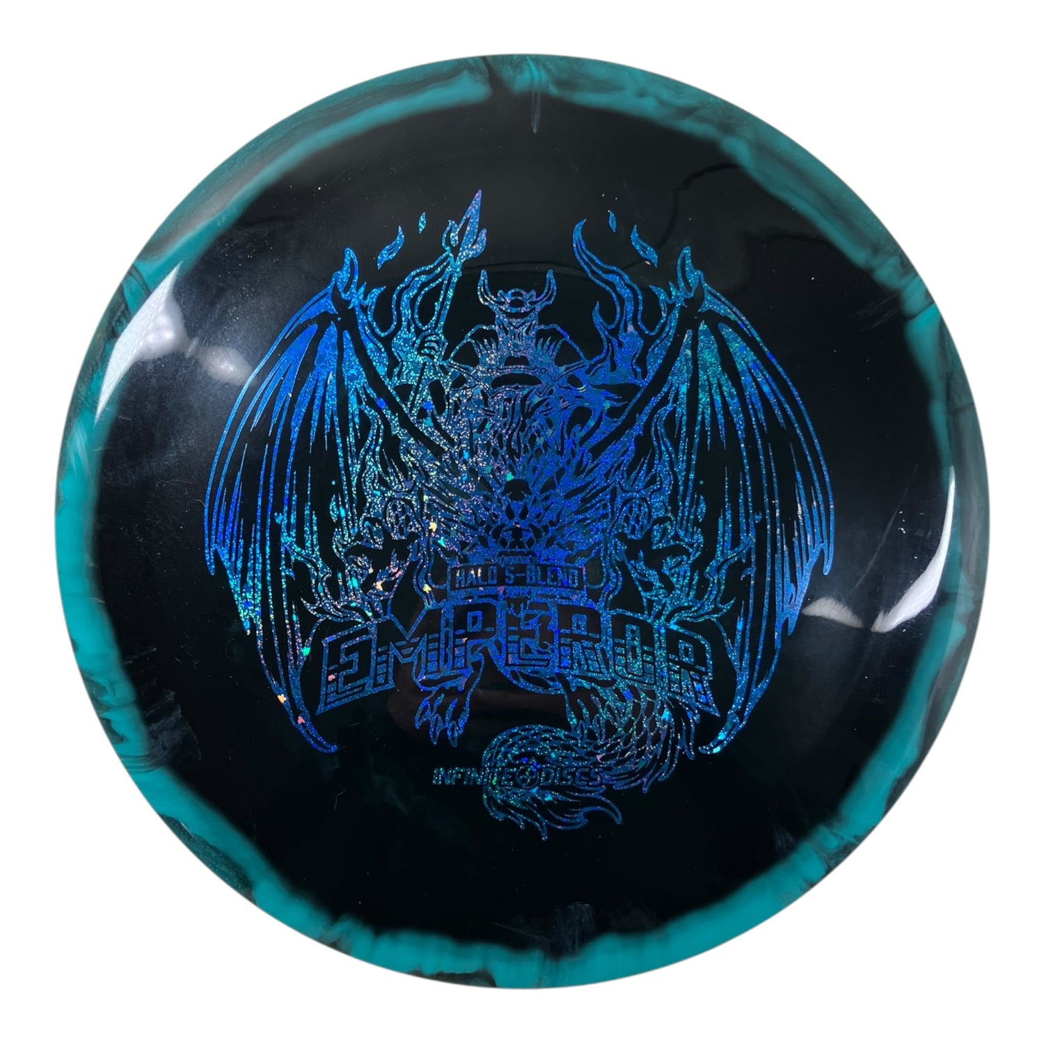 Infinite Discs Emperor - Used Good | Halo S-Blend | Black/Blue 170g Disc Golf