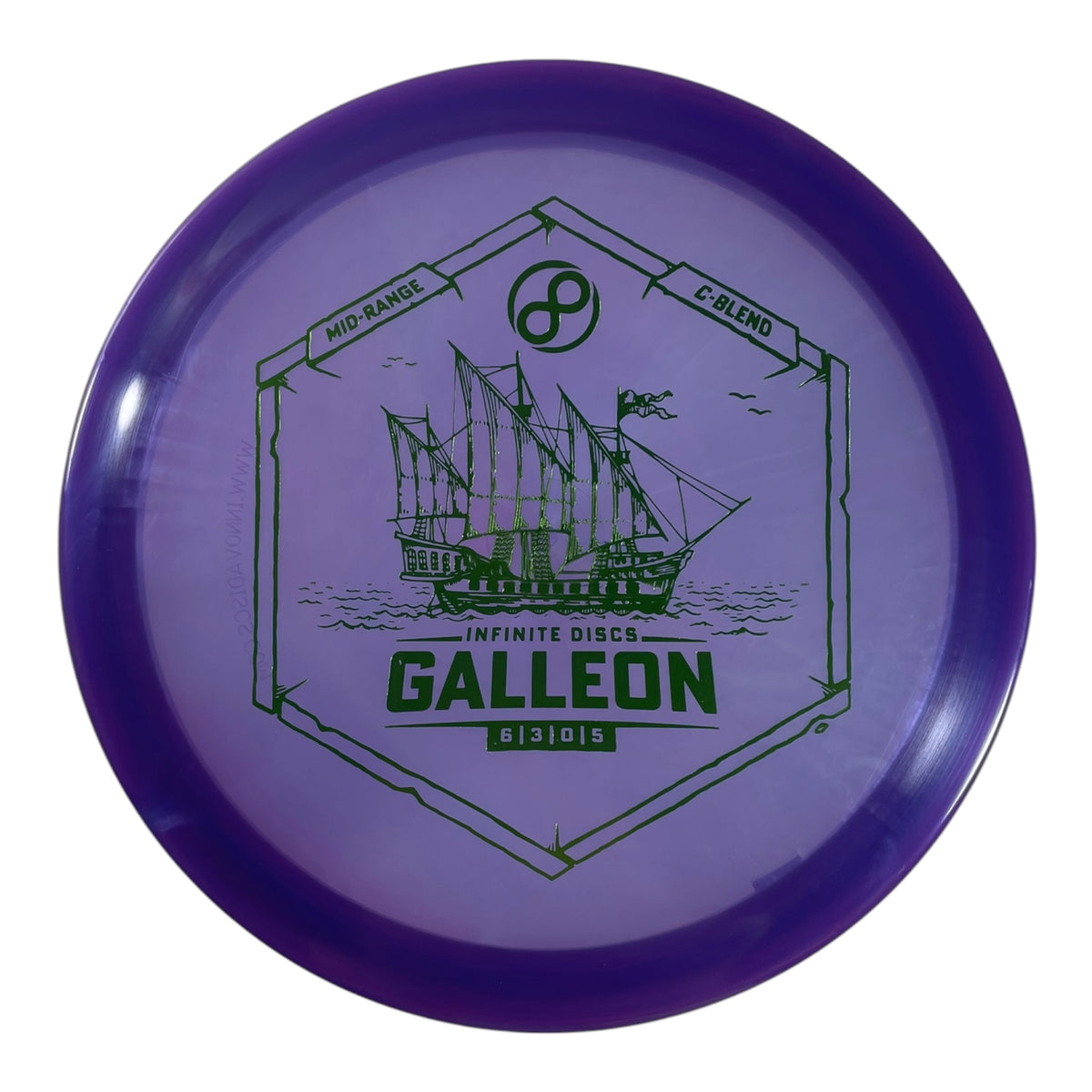 Infinite Discs Galleon | C-Blend | Purple/Green 173g Disc Golf