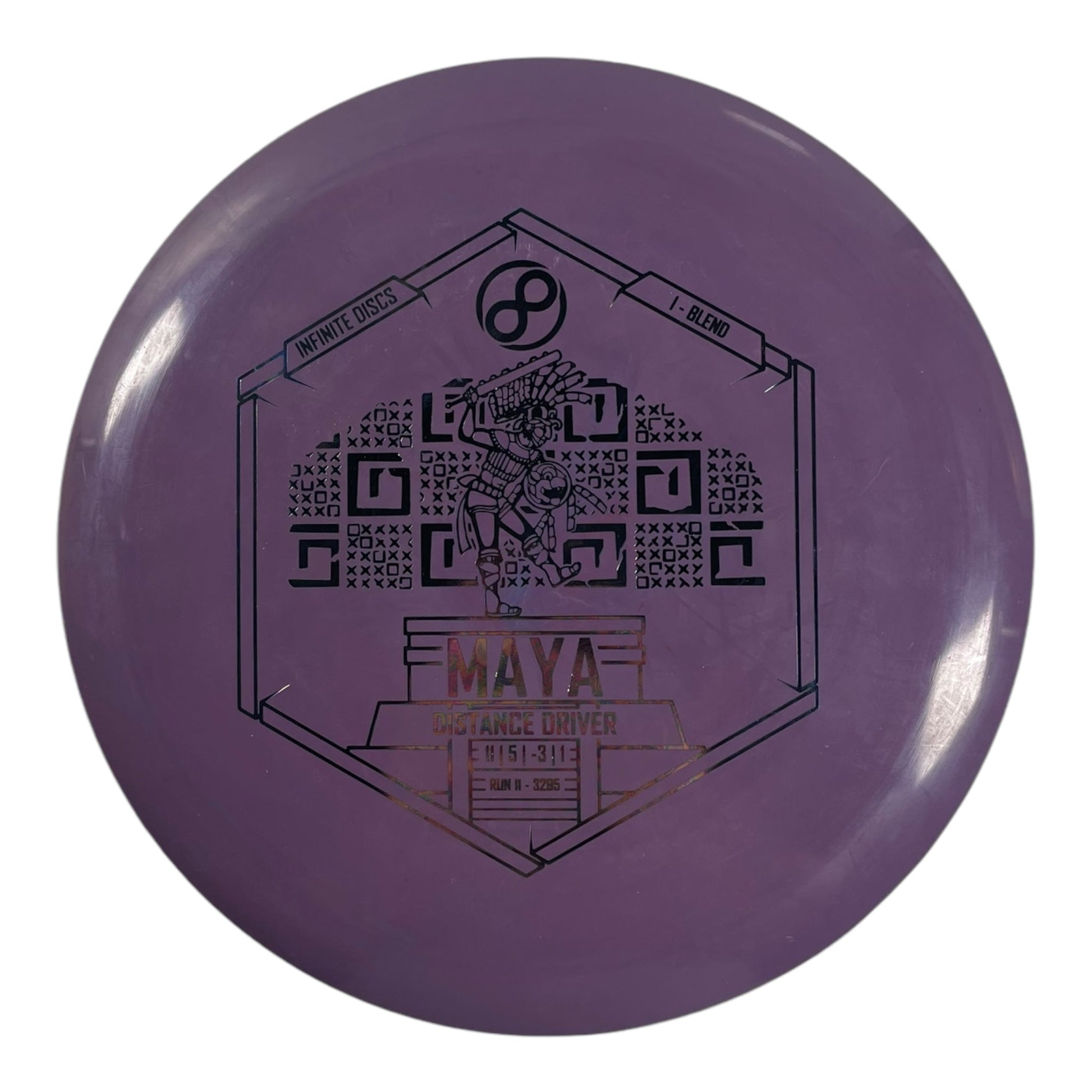 Infinite Discs Maya | I - Blend | Purple/Oil Slick 173g Disc Golf