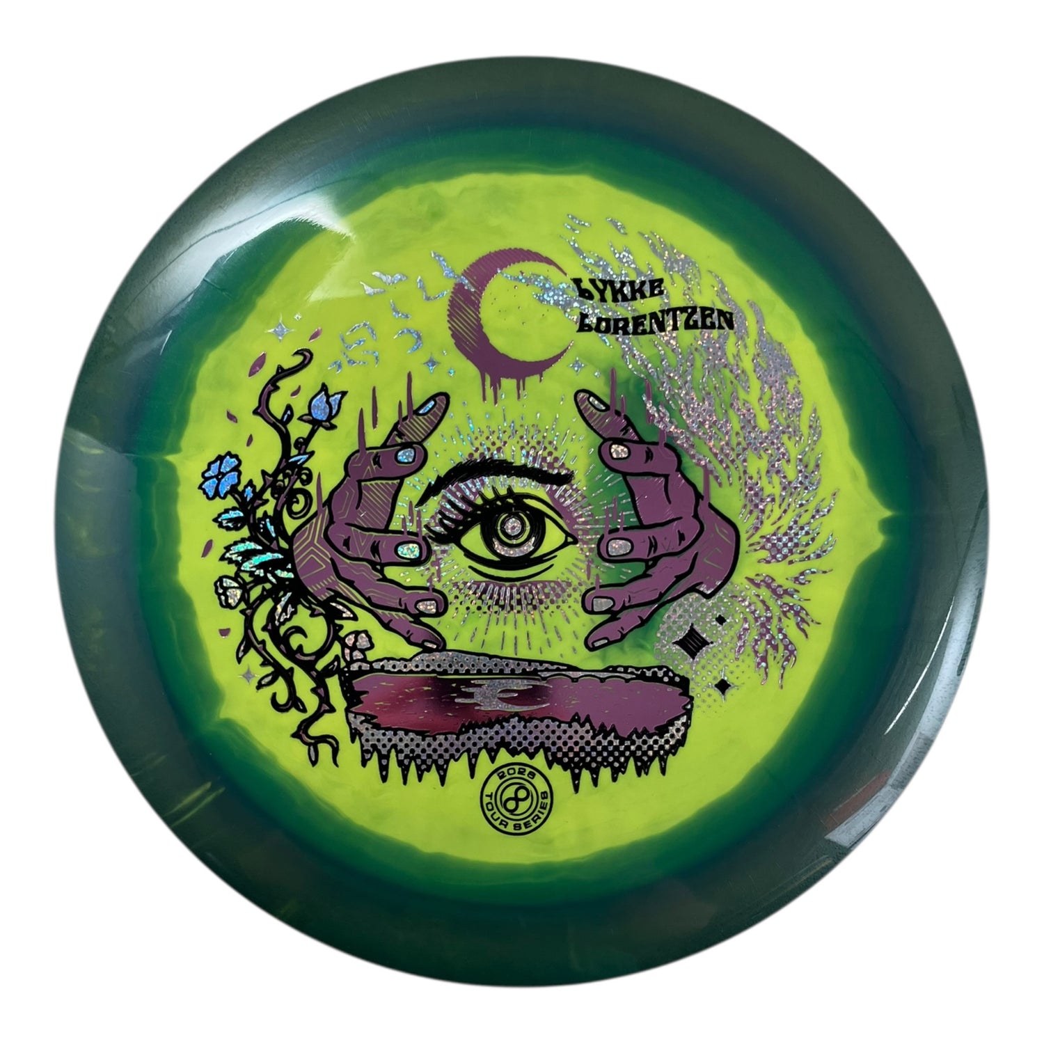 Infinite Discs Maya | Halo G-Blend | Green/Pink 169g (Lykke Lorentzen) Disc Golf