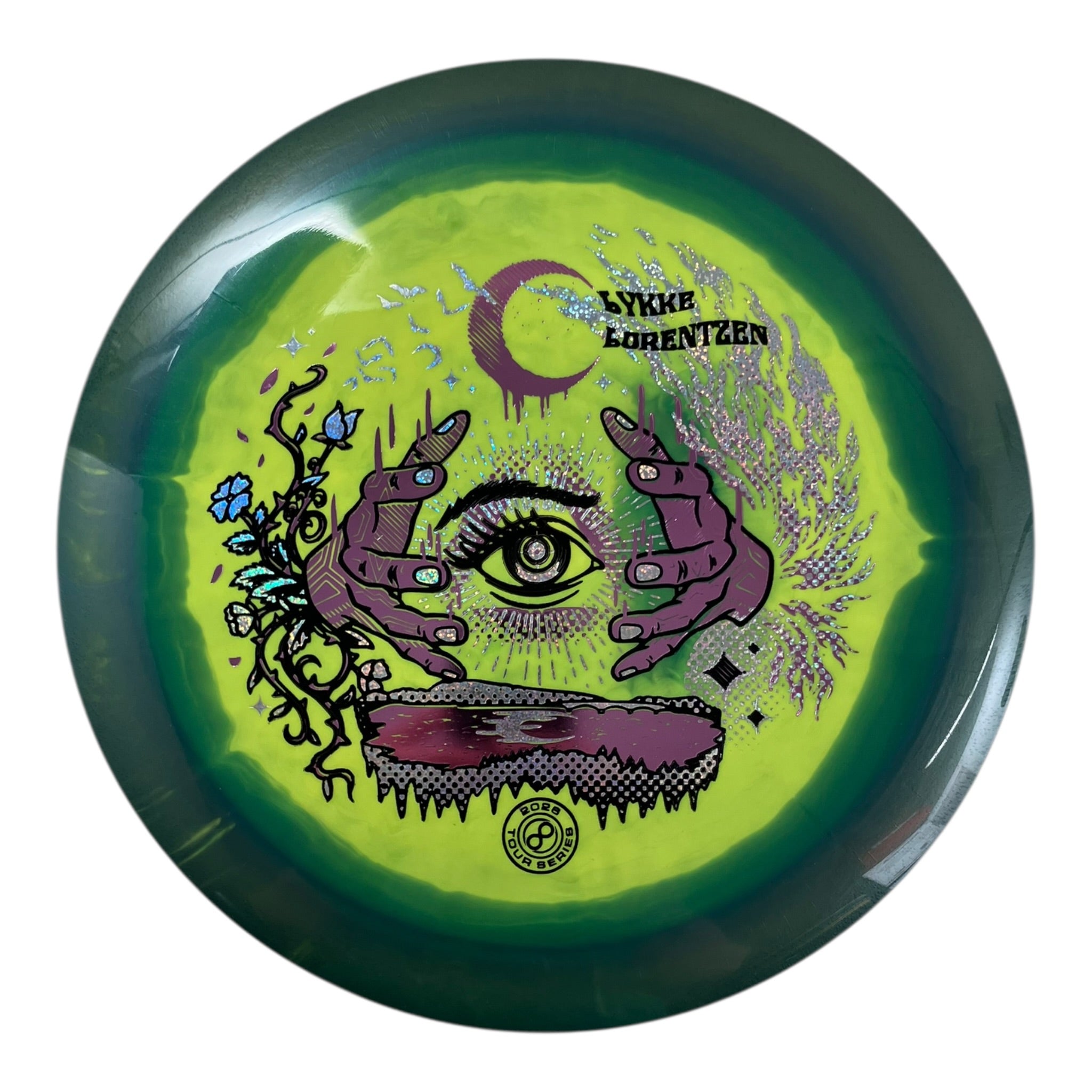 Infinite Discs Maya | Halo G-Blend | Green/Pink 169g (Lykke Lorentzen) Disc Golf