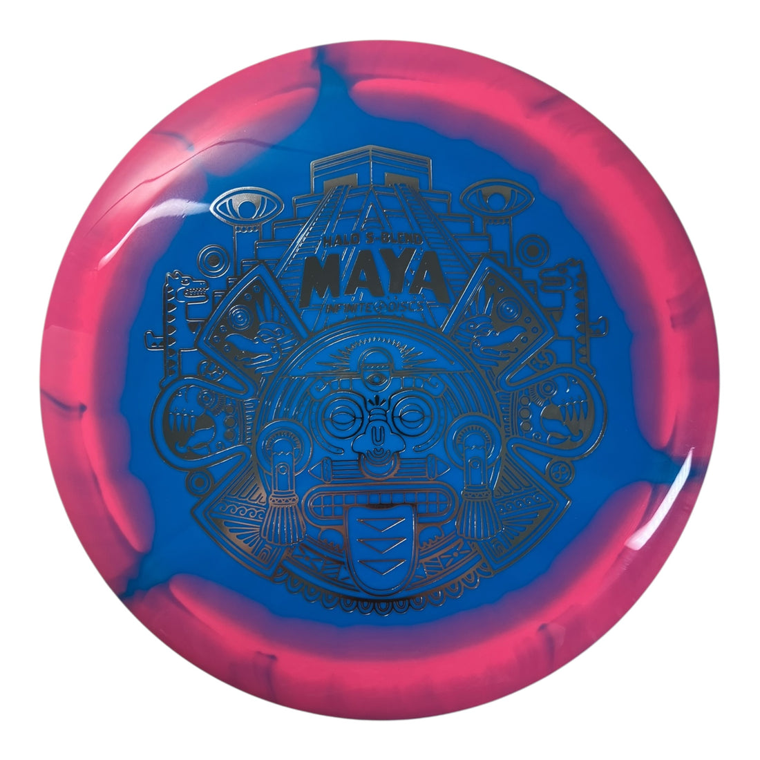 Infinite Discs Maya | Halo S-Blend | Blue/Pink/Holo 173g Disc Golf