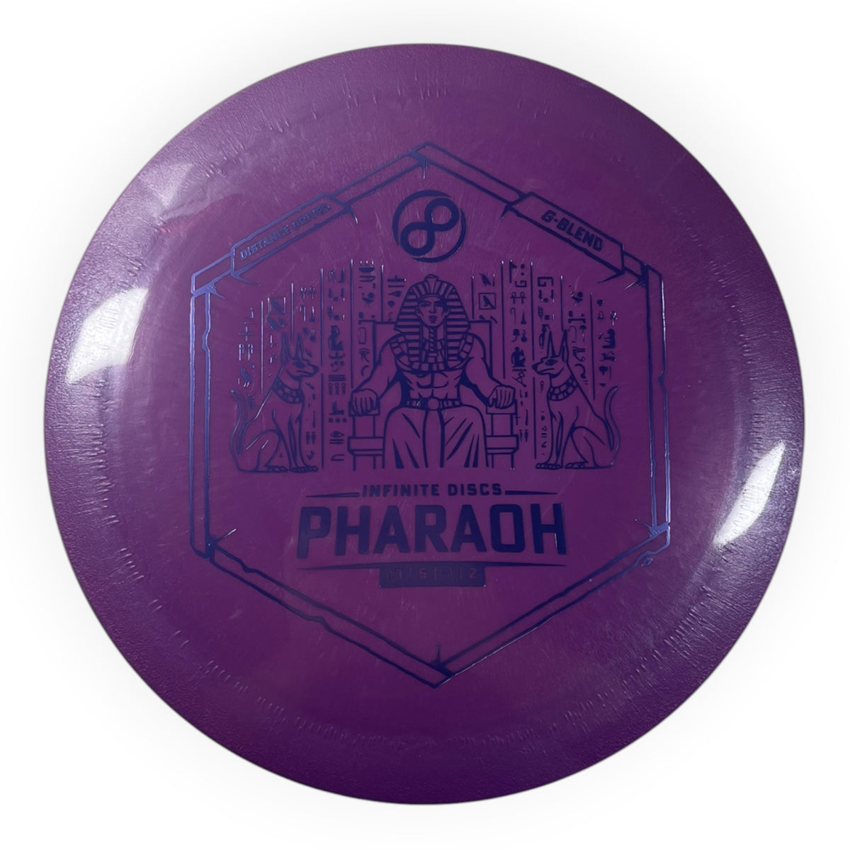 Infinite Discs Pharaoh | G-Blend | Purple/Purple 171g Disc Golf