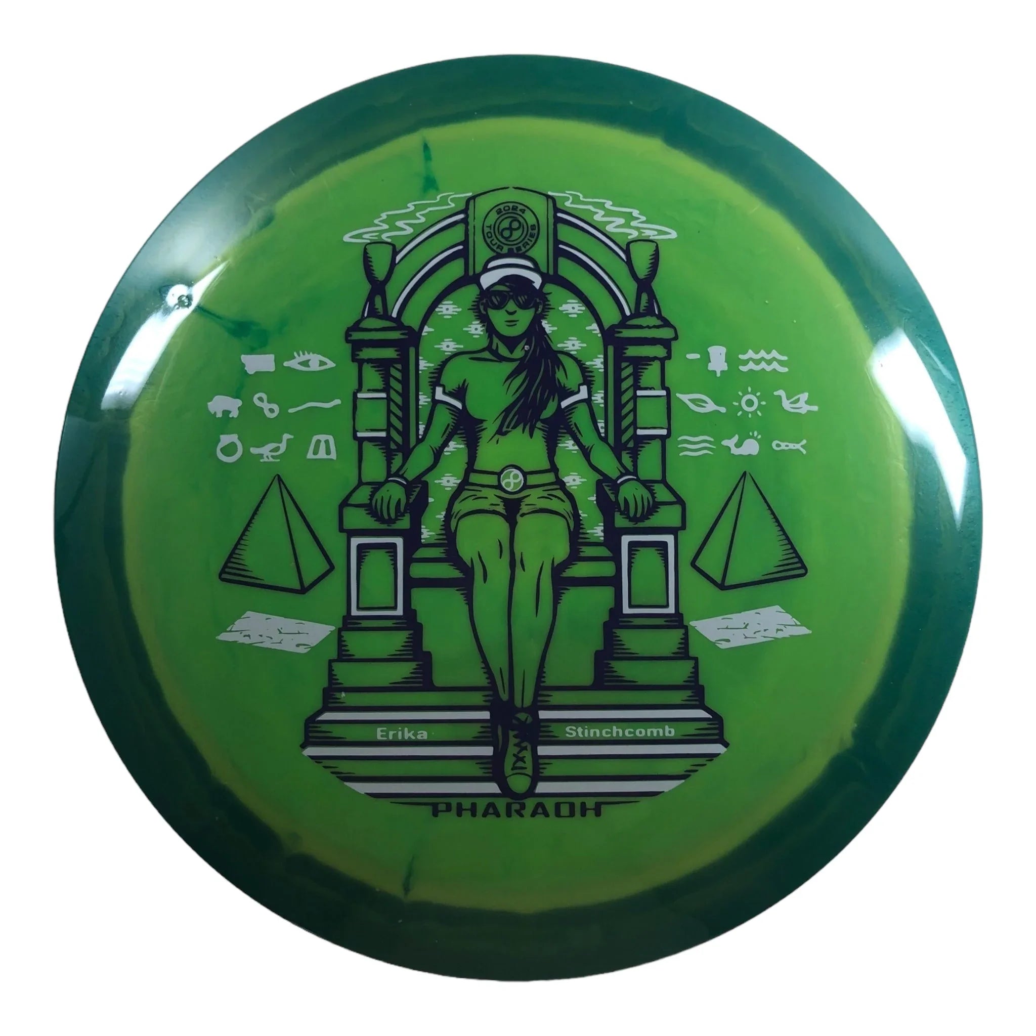 Infinite Discs Pharaoh | Halo G - Blend | Green/Purple 173g (Erika Stinchcomb) Disc Golf