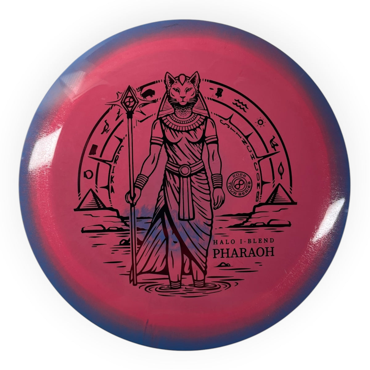 Infinite Discs Pharaoh | Halo I-Blend | Pink/Purple/Maroon 173g (Erika Stinchcomb) Disc Golf