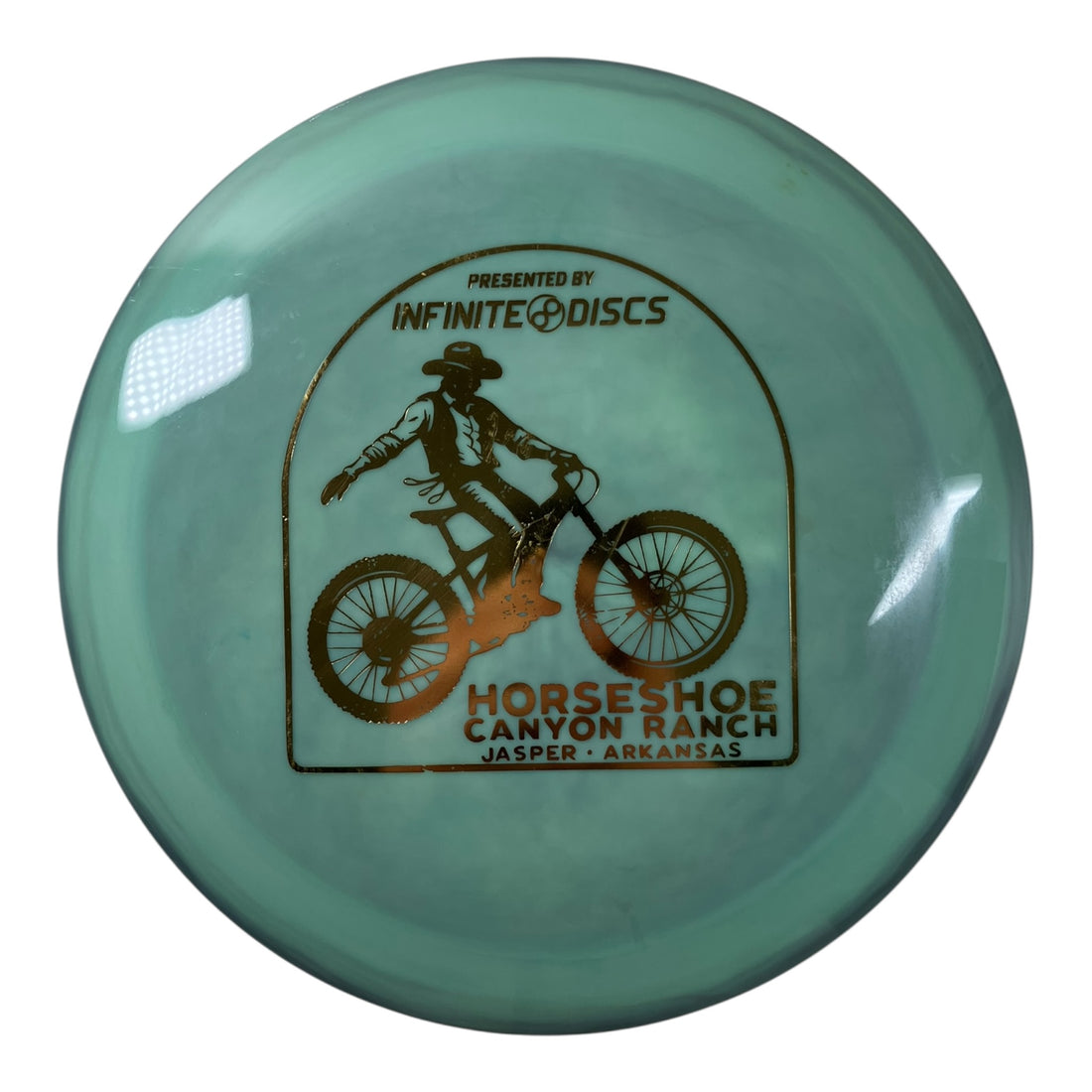 Infinite Discs Pharaoh - Used Like New | Swirly S-Blend | Green/Gold 173g (Run 28) Disc Golf