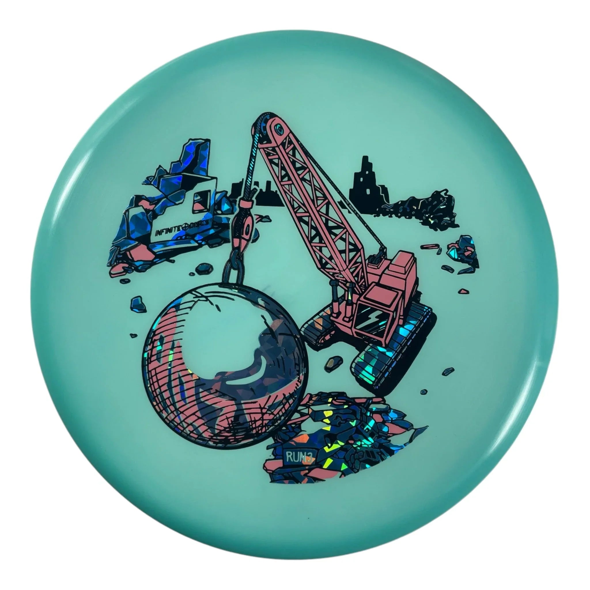 Infinite Discs Raze | C - Blend Glow | Blue/Blue 175g Disc Golf
