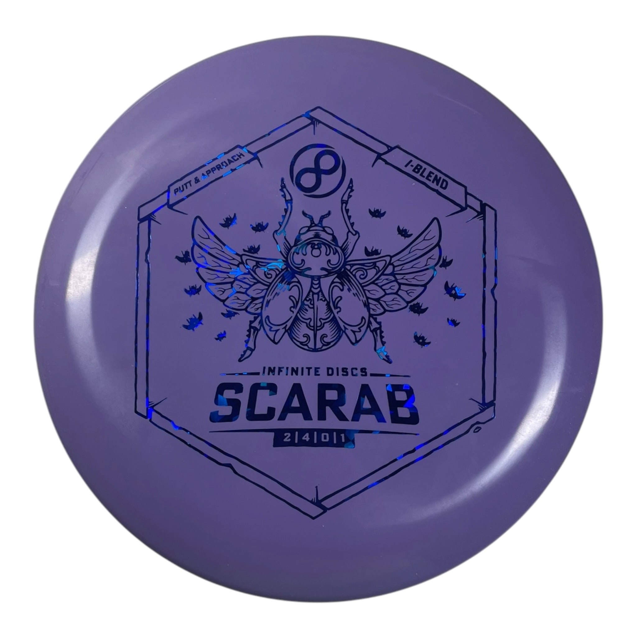 Infinite Discs Scarab | I-Blend | Purple/Blue 154g Disc Golf