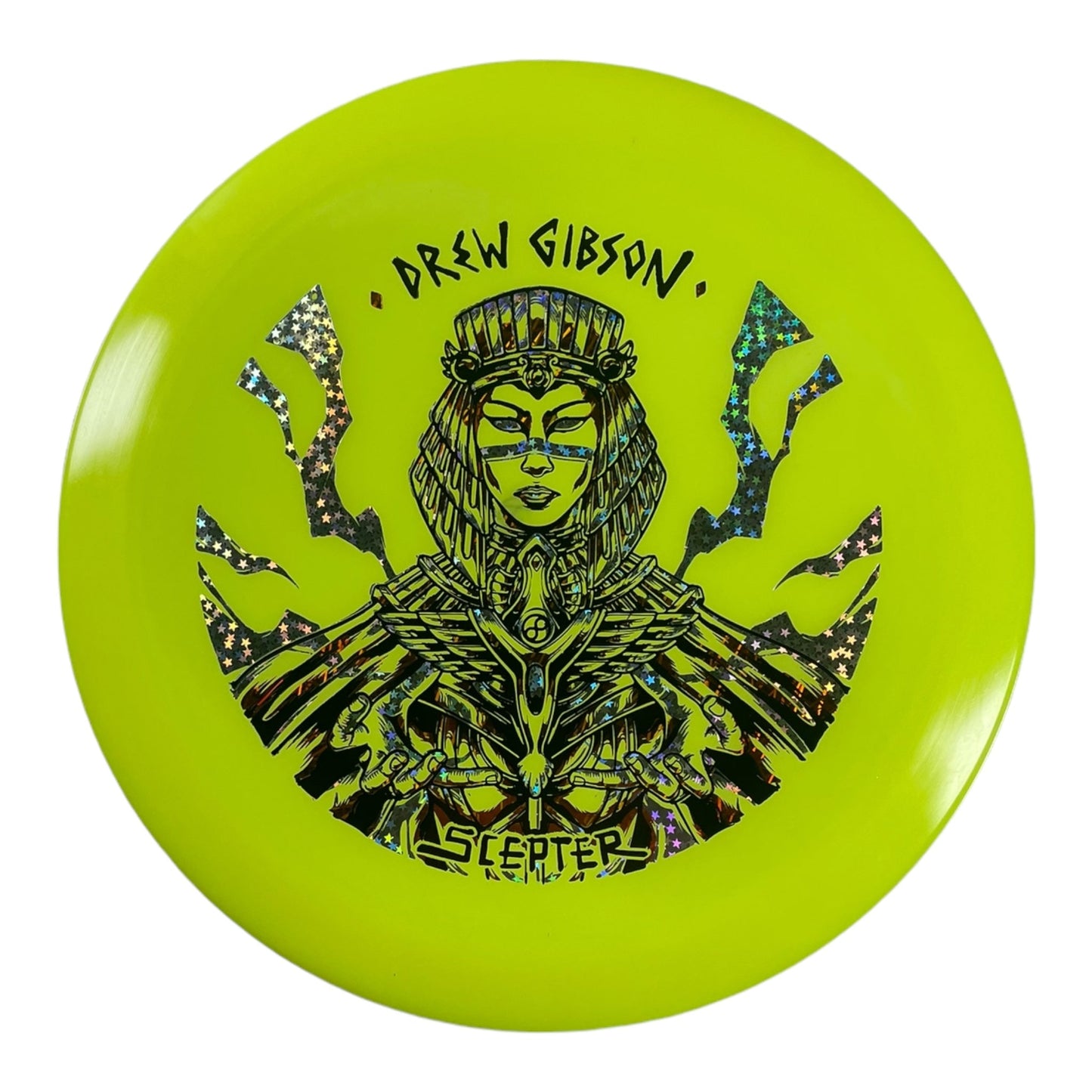 Infinite Discs Scepter | C - Blend Glow | Yellow/Stars 175g (Drew Gibson) Disc Golf