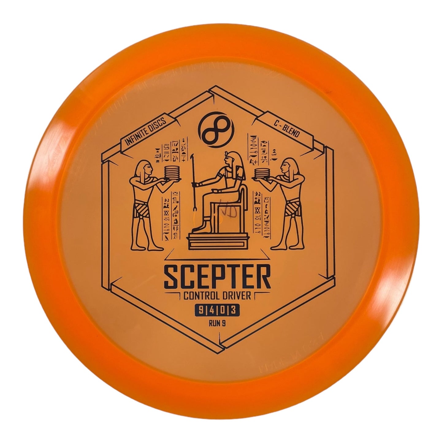 Infinite Discs Scepter | C - Blend | Orange/Blue 170g Disc Golf