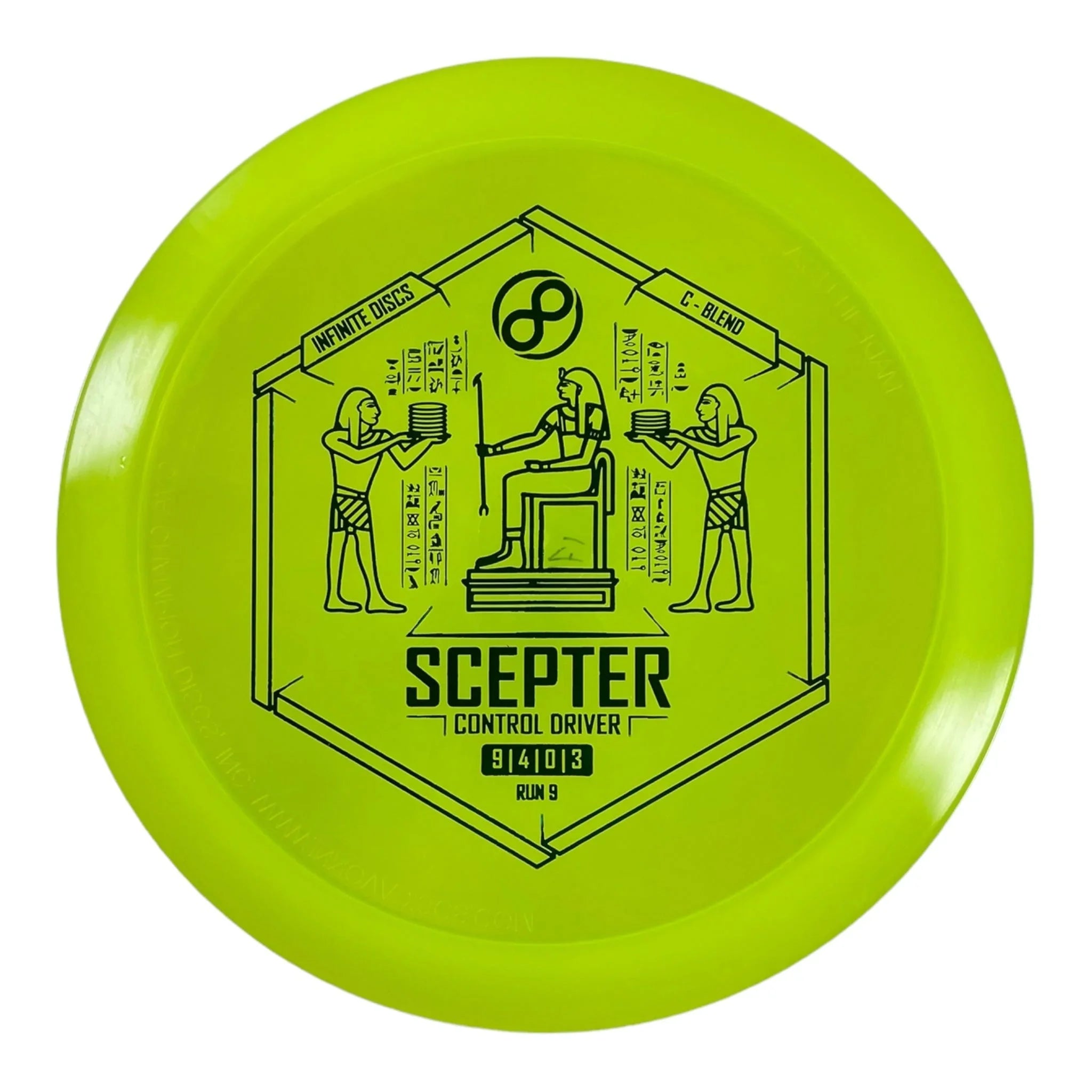 Infinite Discs Scepter | C - Blend | Green/Blue 171g Disc Golf