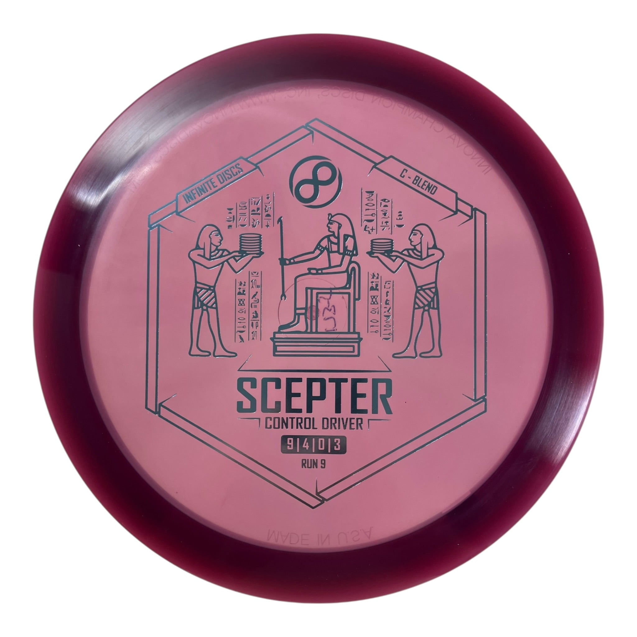 Infinite Discs Scepter | C-Blend | Purple/Blue 175g Disc Golf