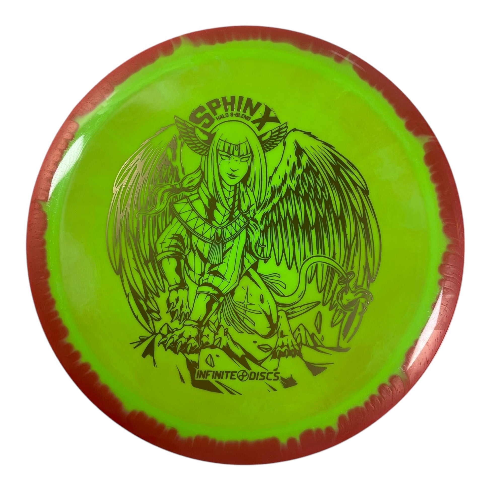 Infinite Discs Sphinx | Halo S - Blend | Green/Bronze 173g Disc Golf