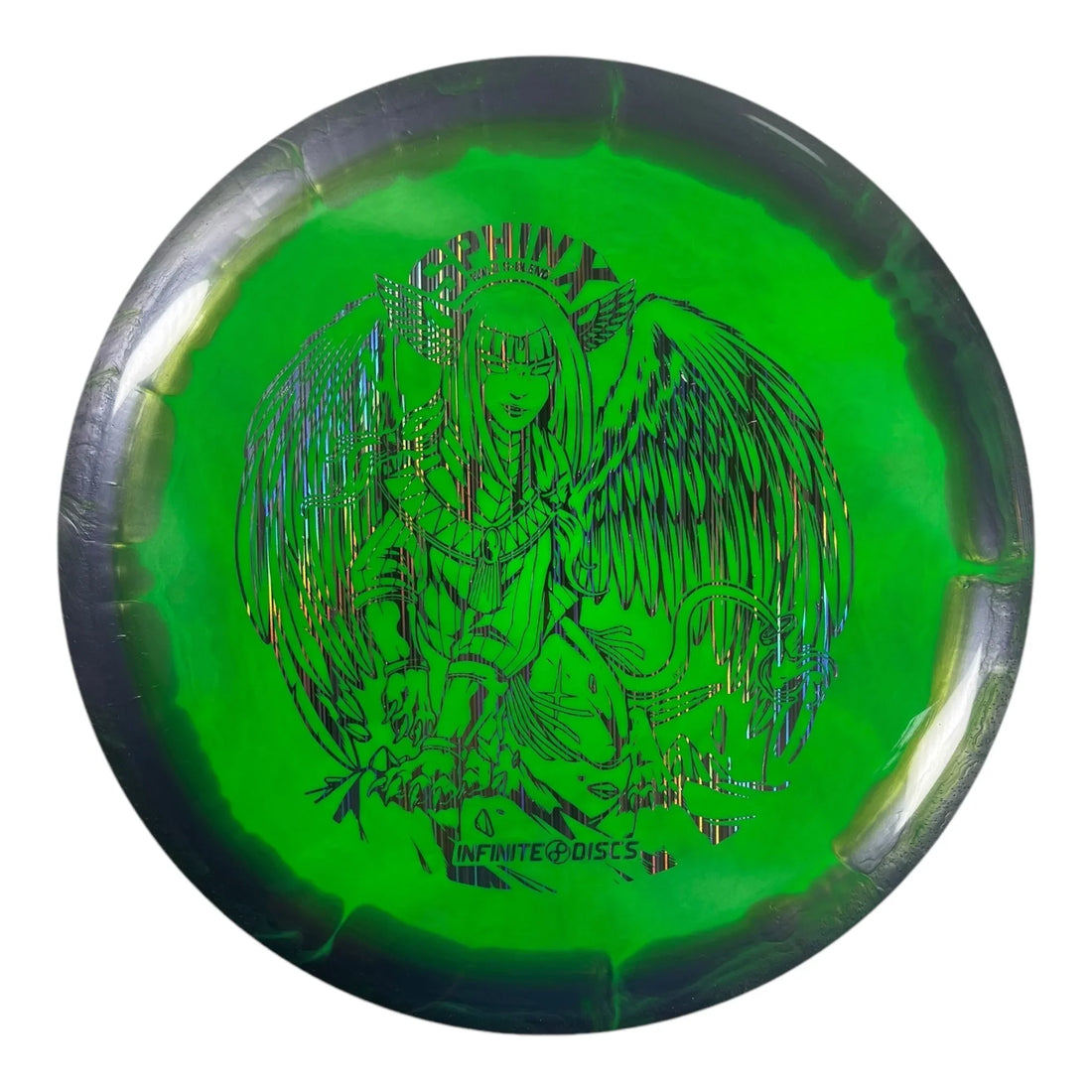 Infinite Discs Sphinx | Halo S - Blend | Green/Holo 175g Disc Golf