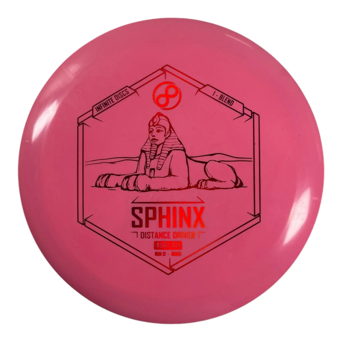 Infinite Discs Sphinx | I - Blend | Pink/Red 173g Disc Golf