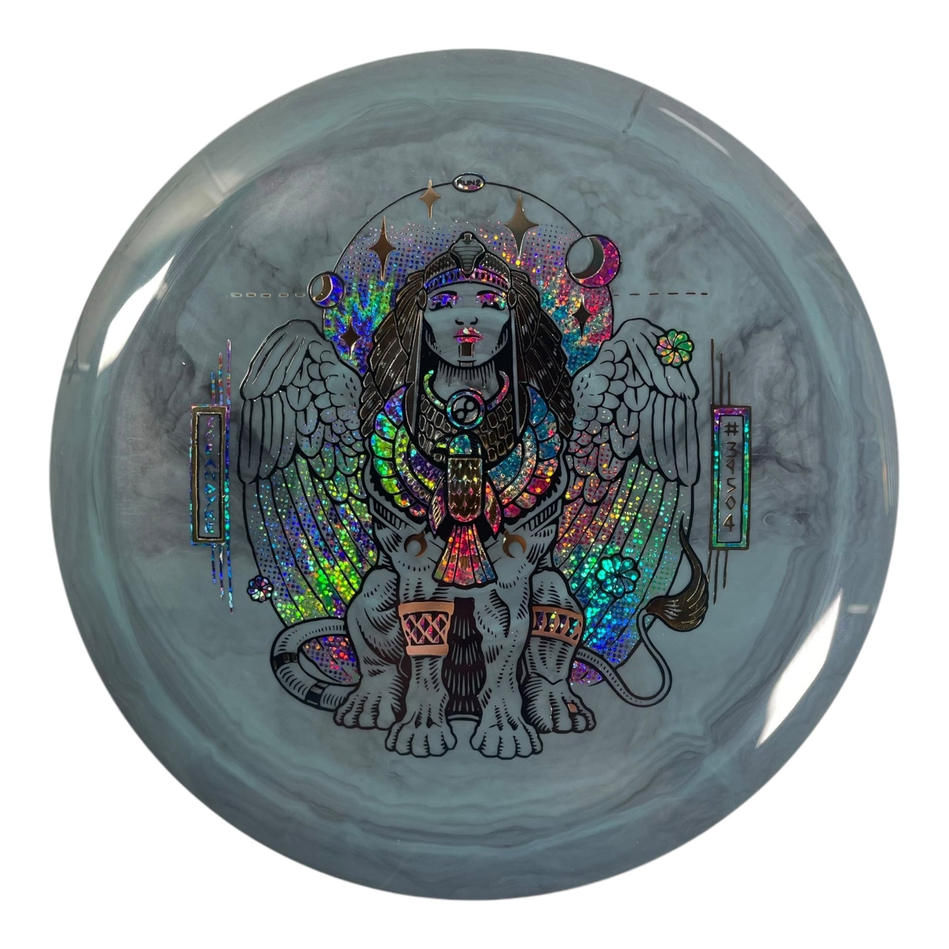 Infinite Discs Sphinx | Swirly S - Blend | Grey/Rainbow 174 - 175g Disc Golf