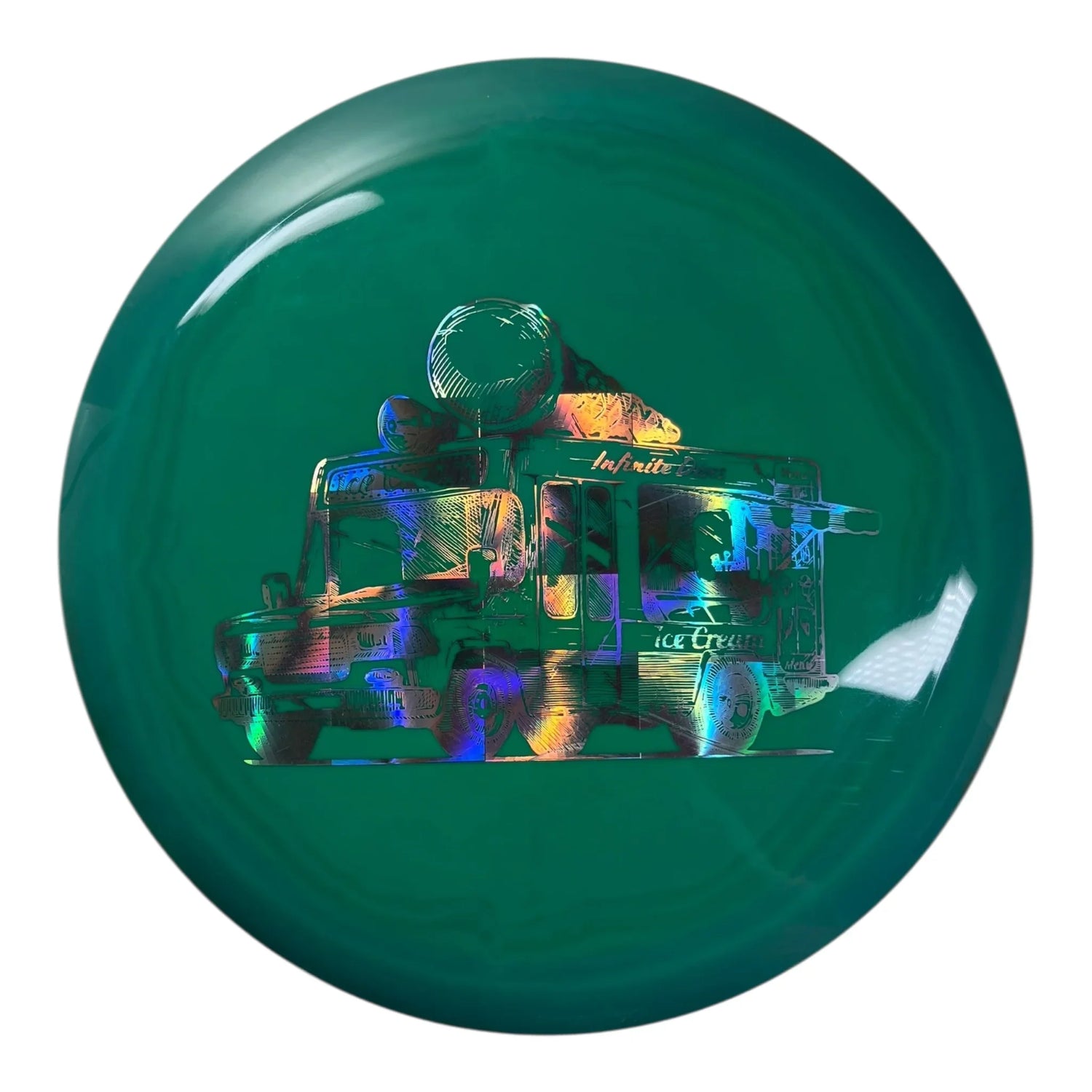 Infinite Discs Sphinx - Used Like New | S-Blend | Green/Holo 175g (Ice Cream Truck) Disc Golf