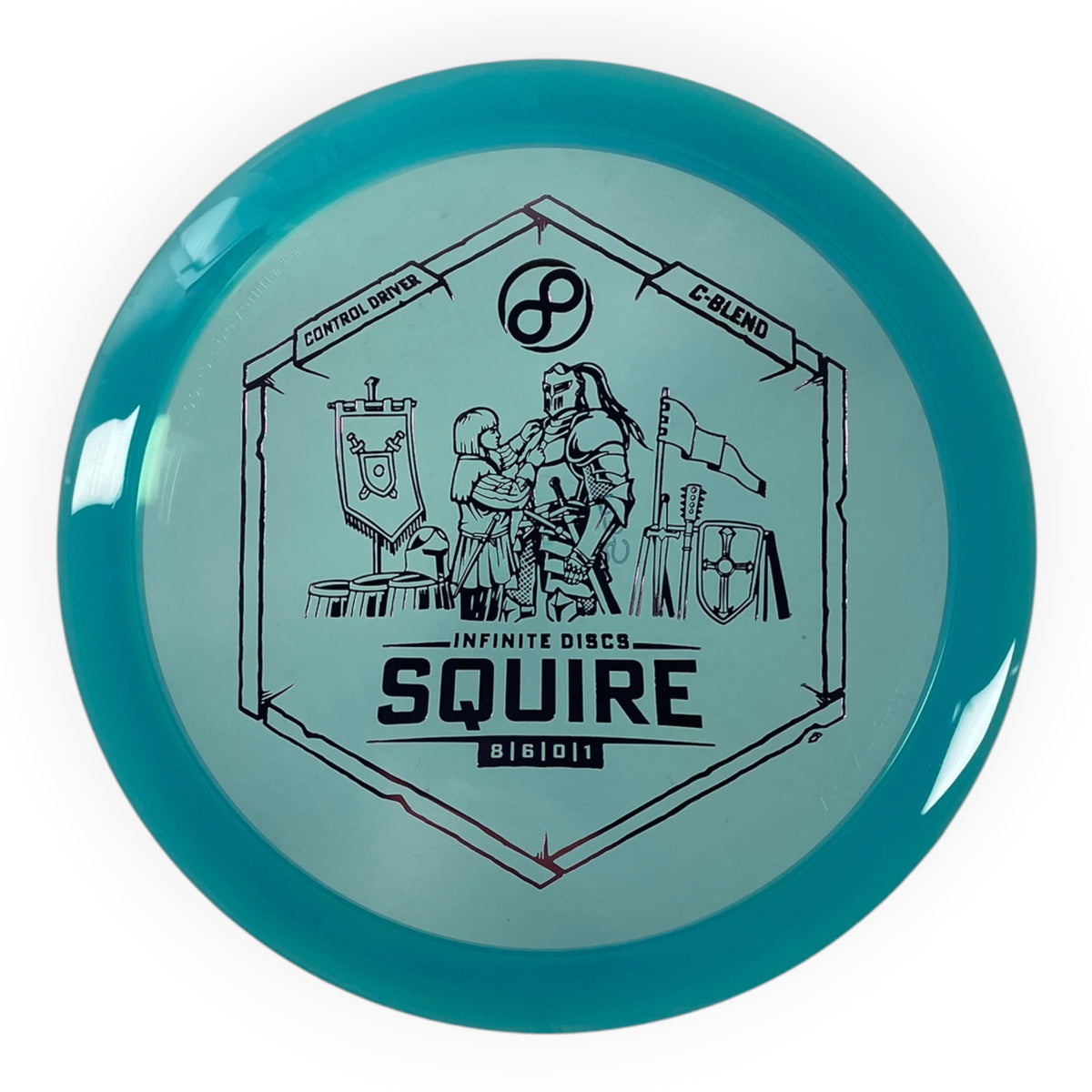 Infinite Discs Squire | C-Blend | Blue/Pink 175g Disc Golf
