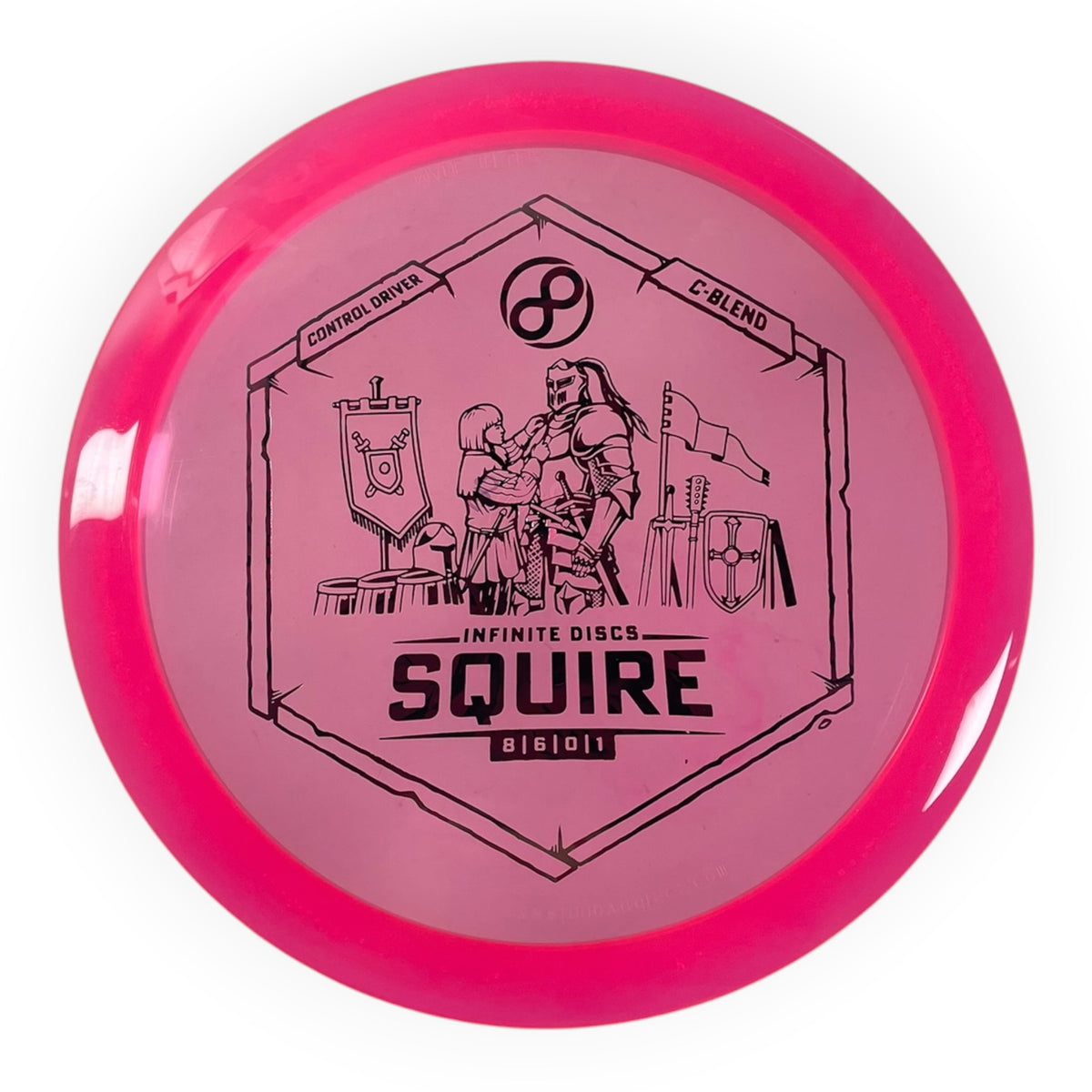 Infinite Discs Squire | C-Blend | Pink/Multi 172g Disc Golf