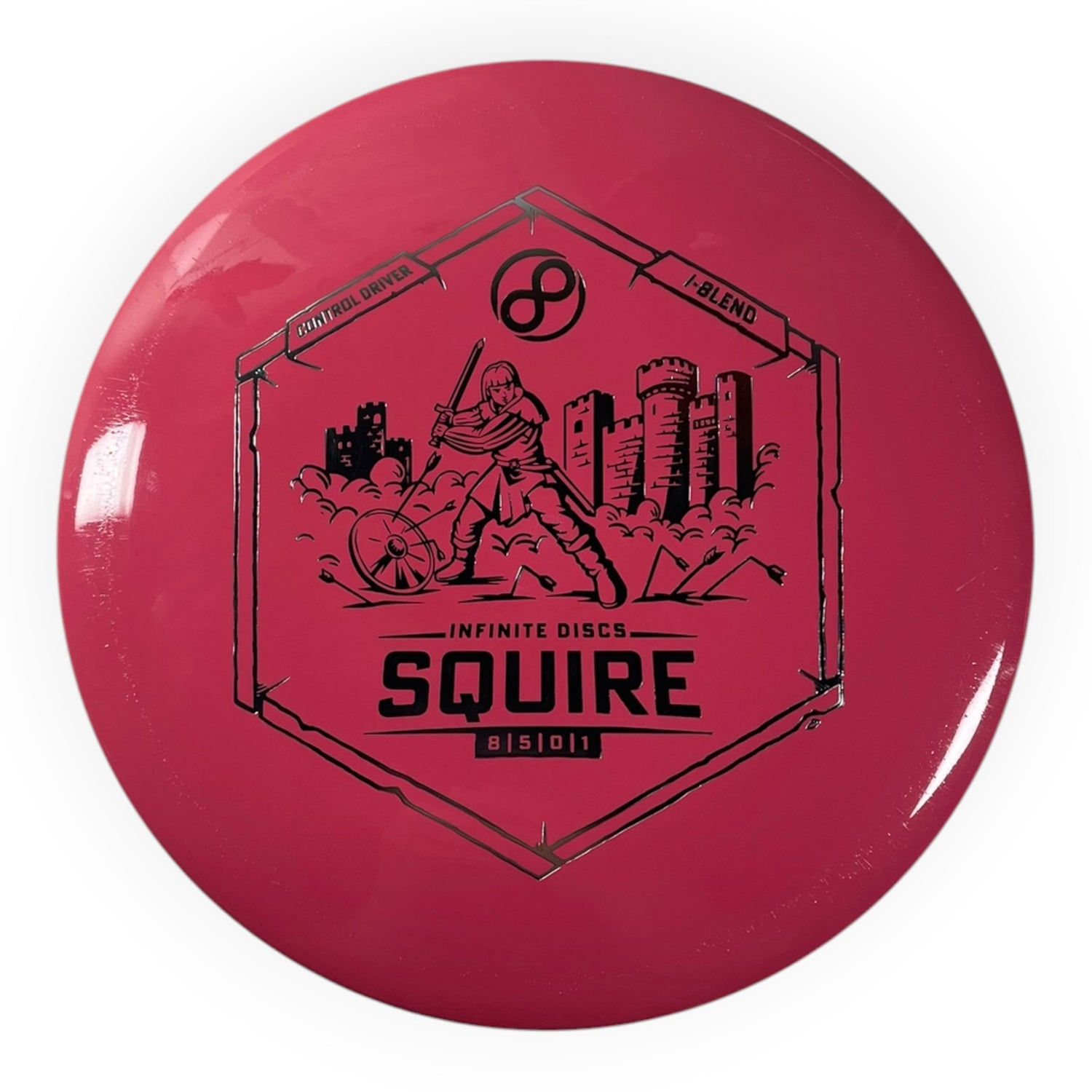 Infinite Discs Squire | I-Blend | Pink/Silver 166g Disc Golf