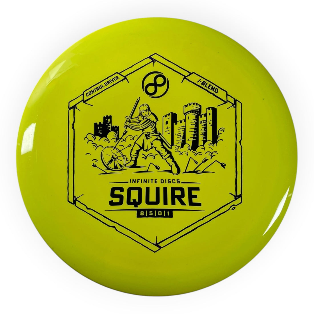 Infinite Discs Squire | I-Blend | Yellow/Purple 171g Disc Golf