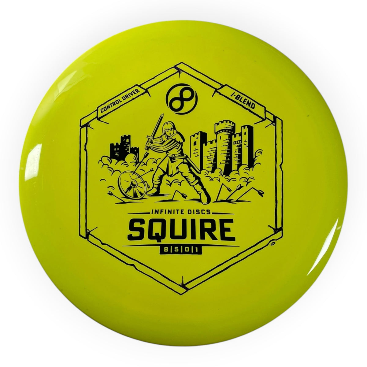 Infinite Discs Squire | I-Blend | Yellow/Purple 171g Disc Golf